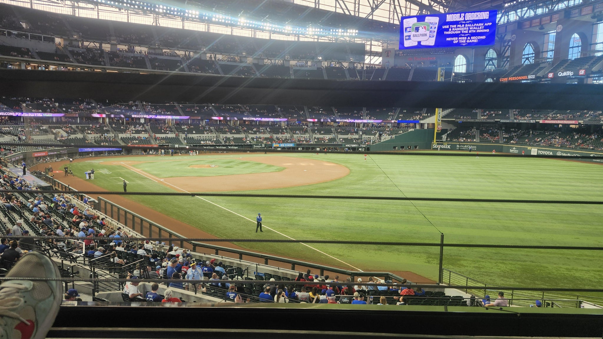 Real Fan View taken from Section 126 at Globe Life Field by Randy E