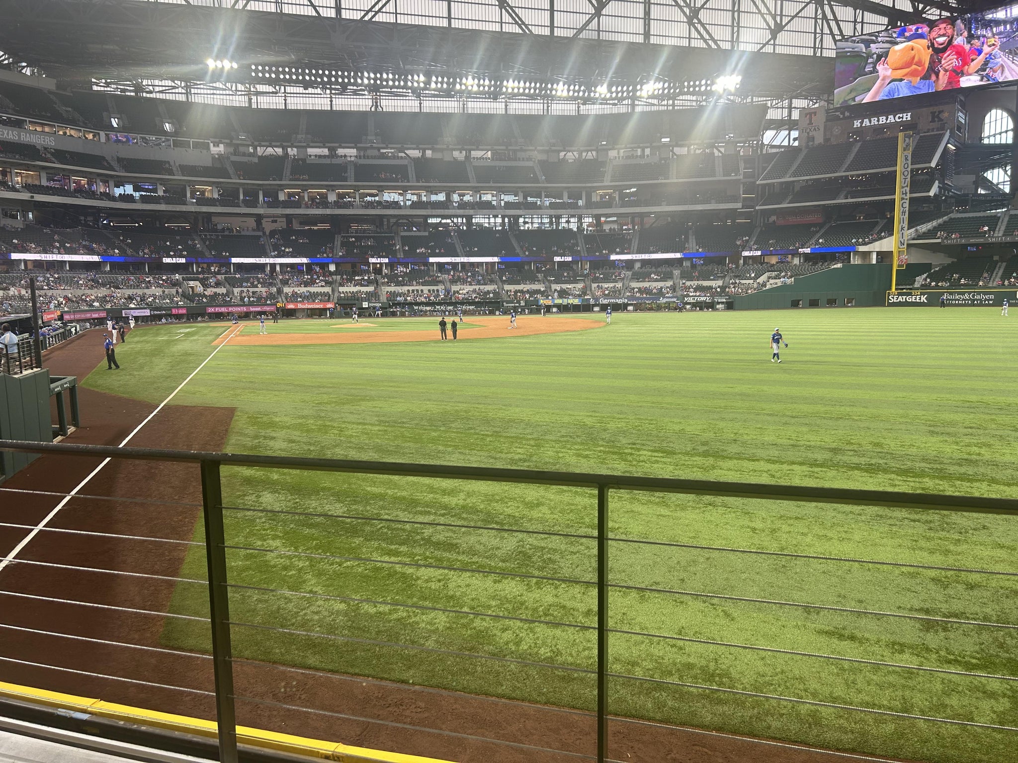 Real Fan View taken from Section 128 at Globe Life Field by Adam B