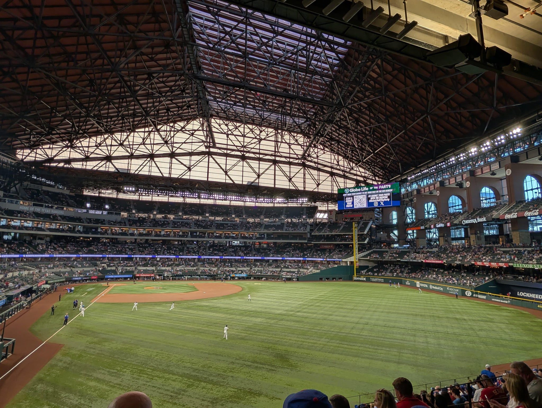 Real Fan View taken from Section 129 at Globe Life Field by Vedant S