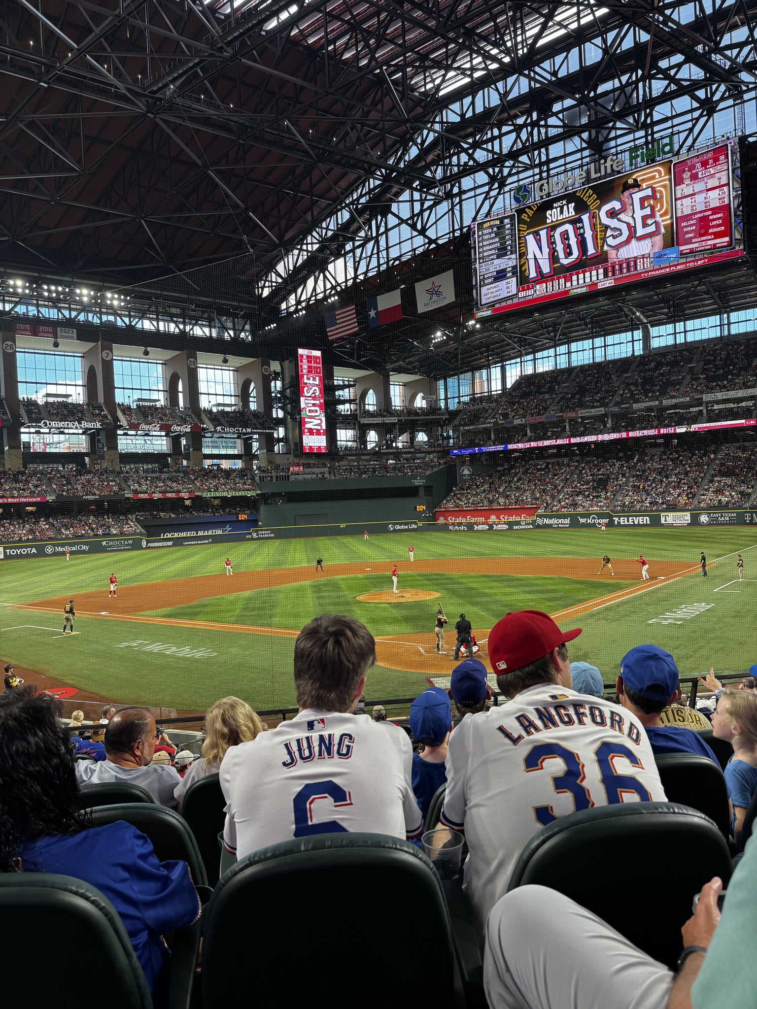 Real Fan View taken from Section 13 at Globe Life Field by Anonymous User