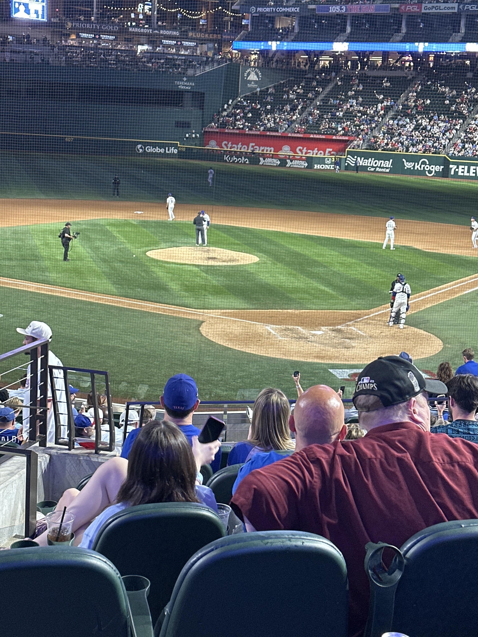 Real Fan View taken from Section 13 at Globe Life Field by Peggy B