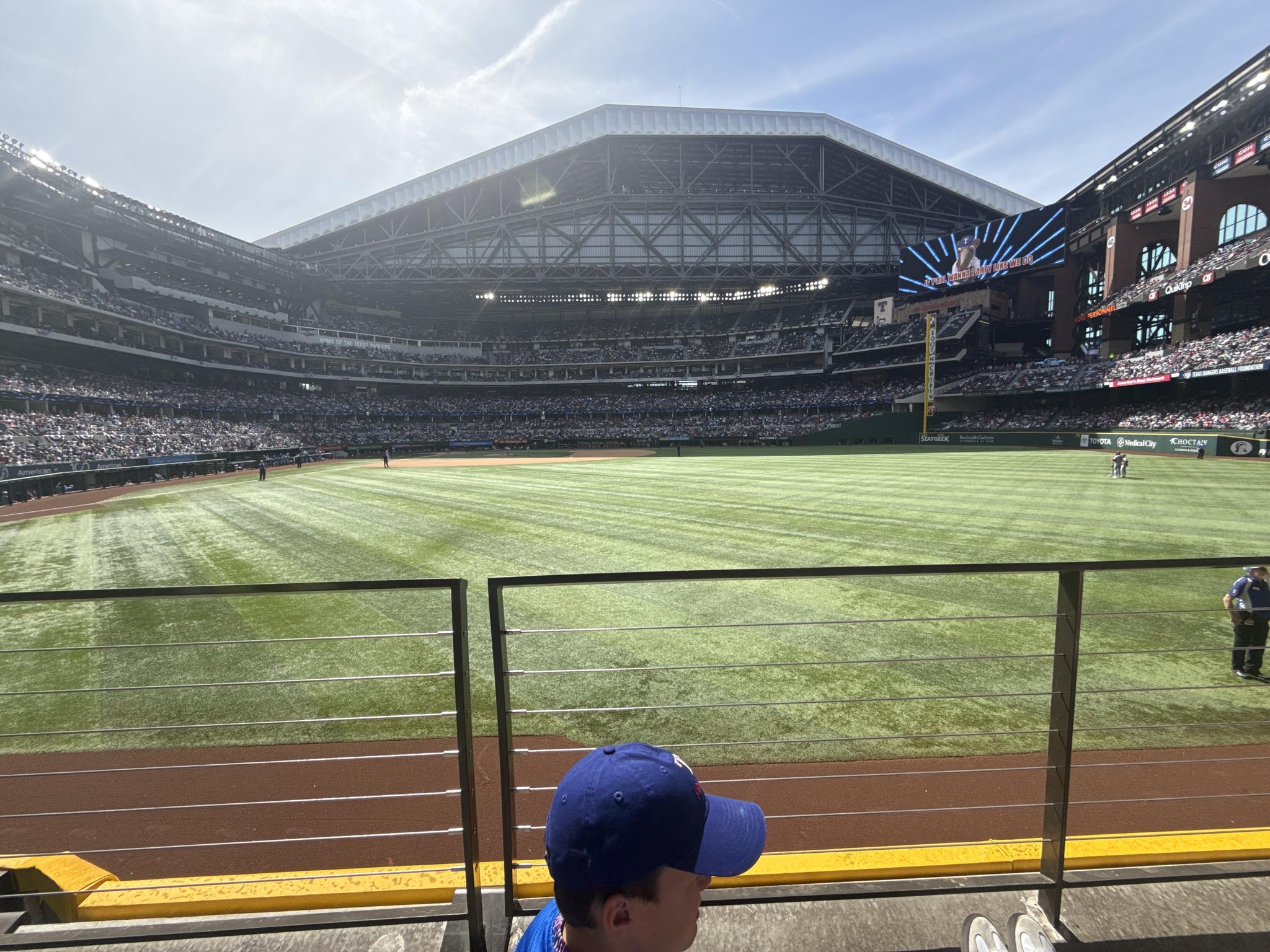 Real Fan View taken from Section 131 at Globe Life Field by Brian P