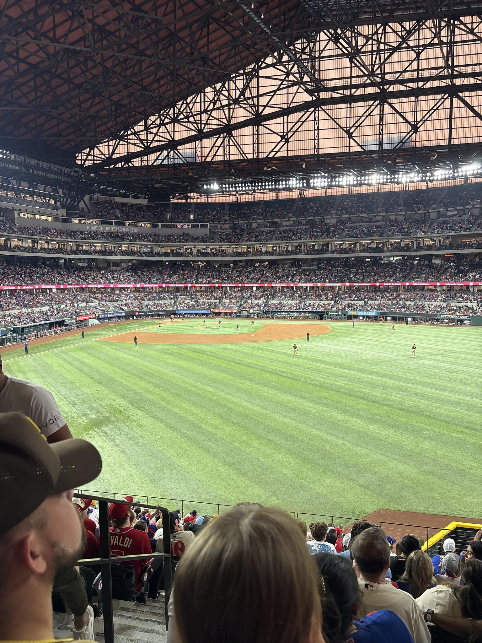 Real Fan View taken from Section 132 at Globe Life Field by Grant R