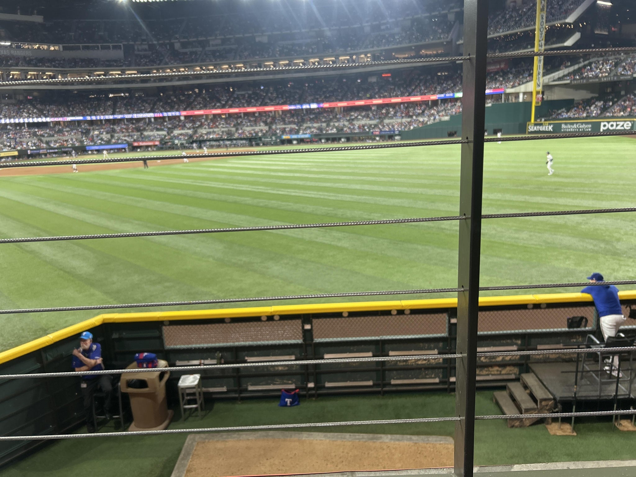 Real Fan View taken from Section 132 at Globe Life Field by Katie D