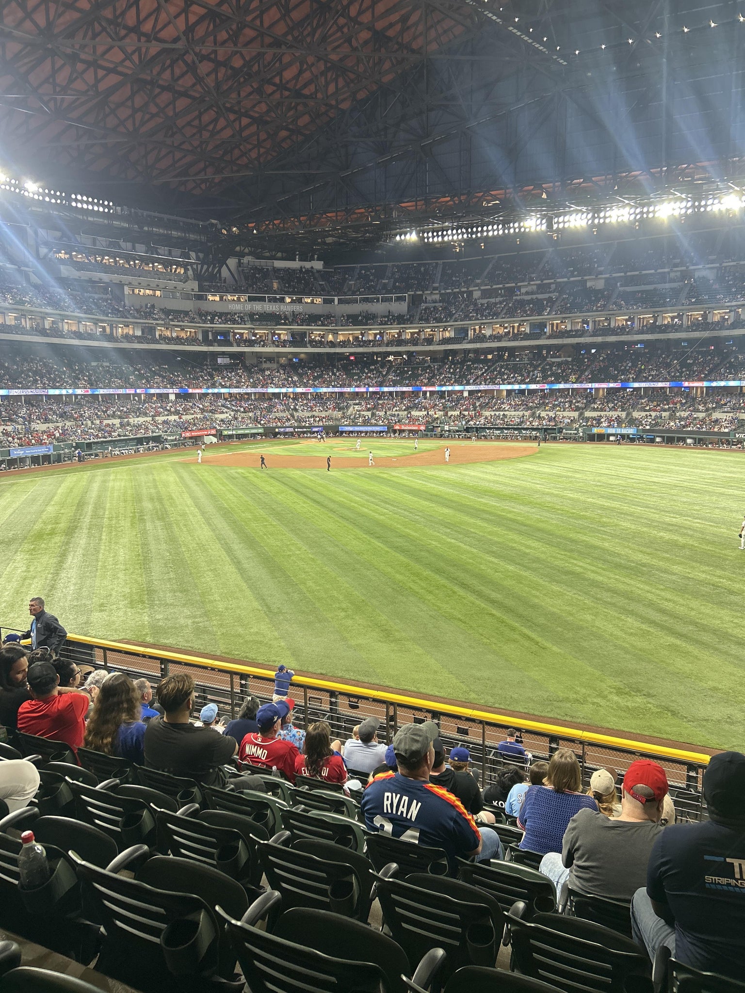 Real Fan View taken from Section 132 at Globe Life Field by Jacob W