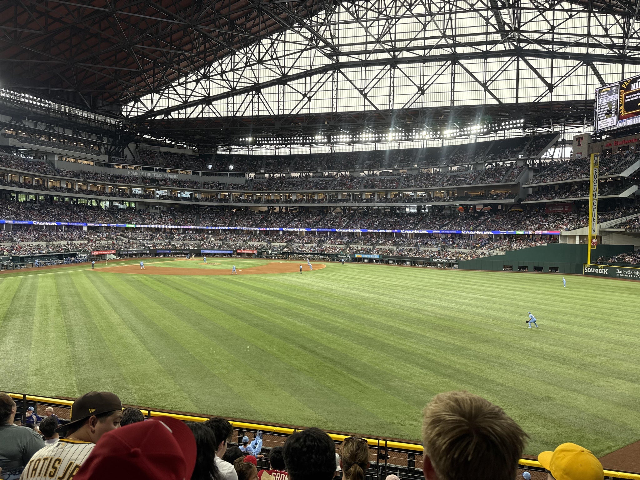 Real Fan View taken from Section 133 at Globe Life Field by Ruth Z