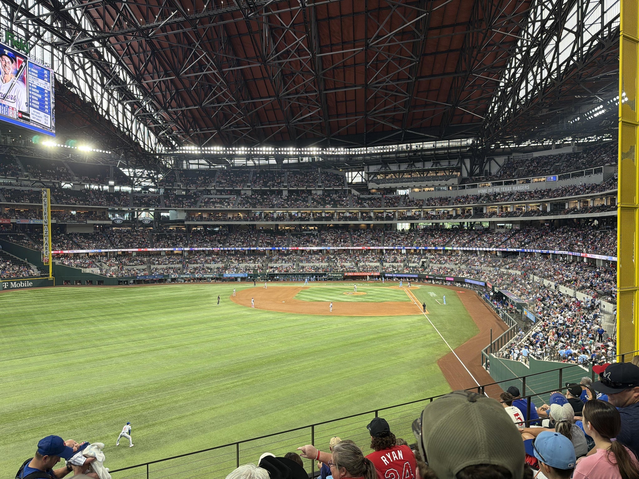 Real Fan View taken from Section 141 at Globe Life Field by Melissa V