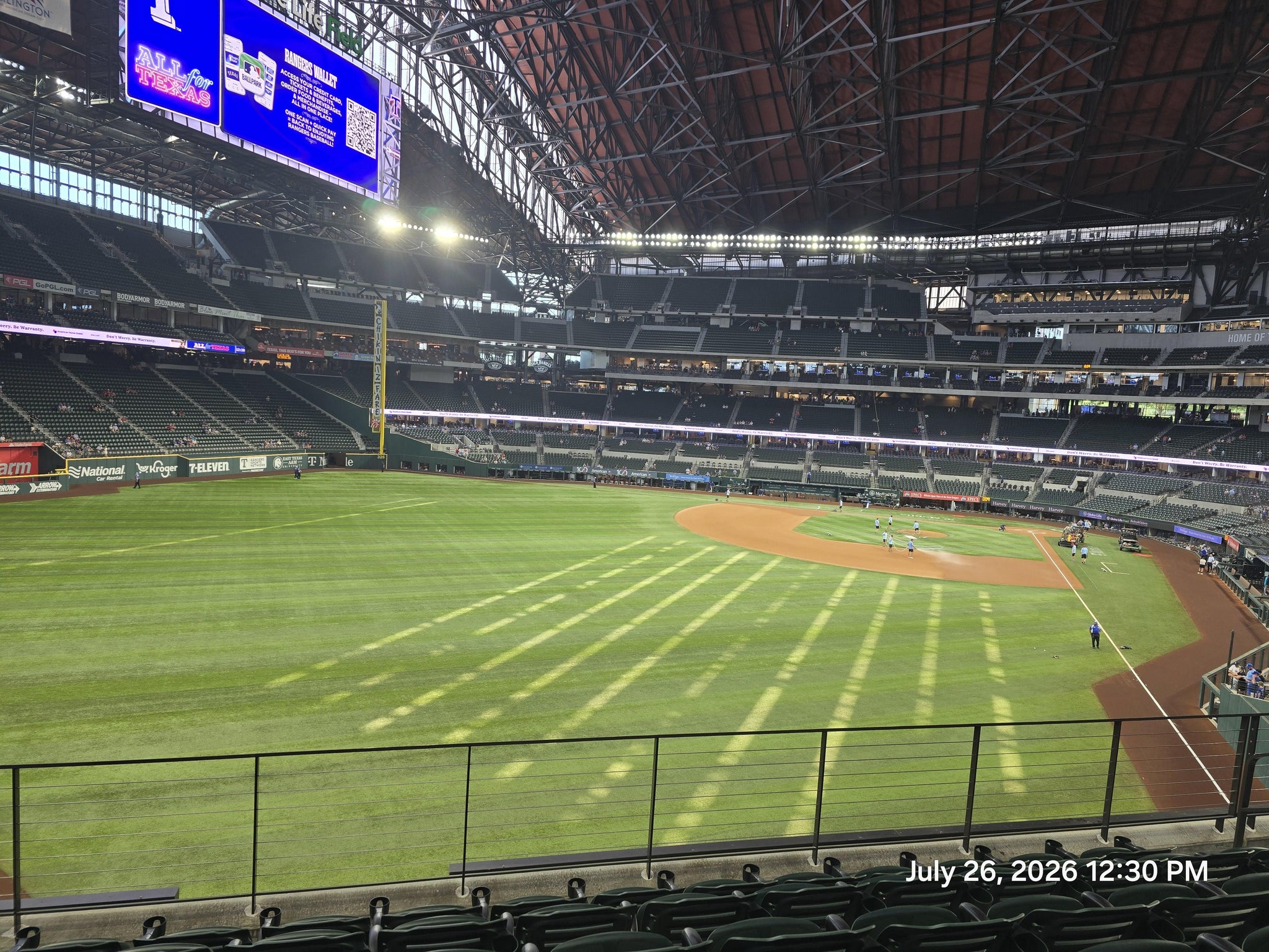 Real Fan View taken from Section 141 at Globe Life Field by Kris D