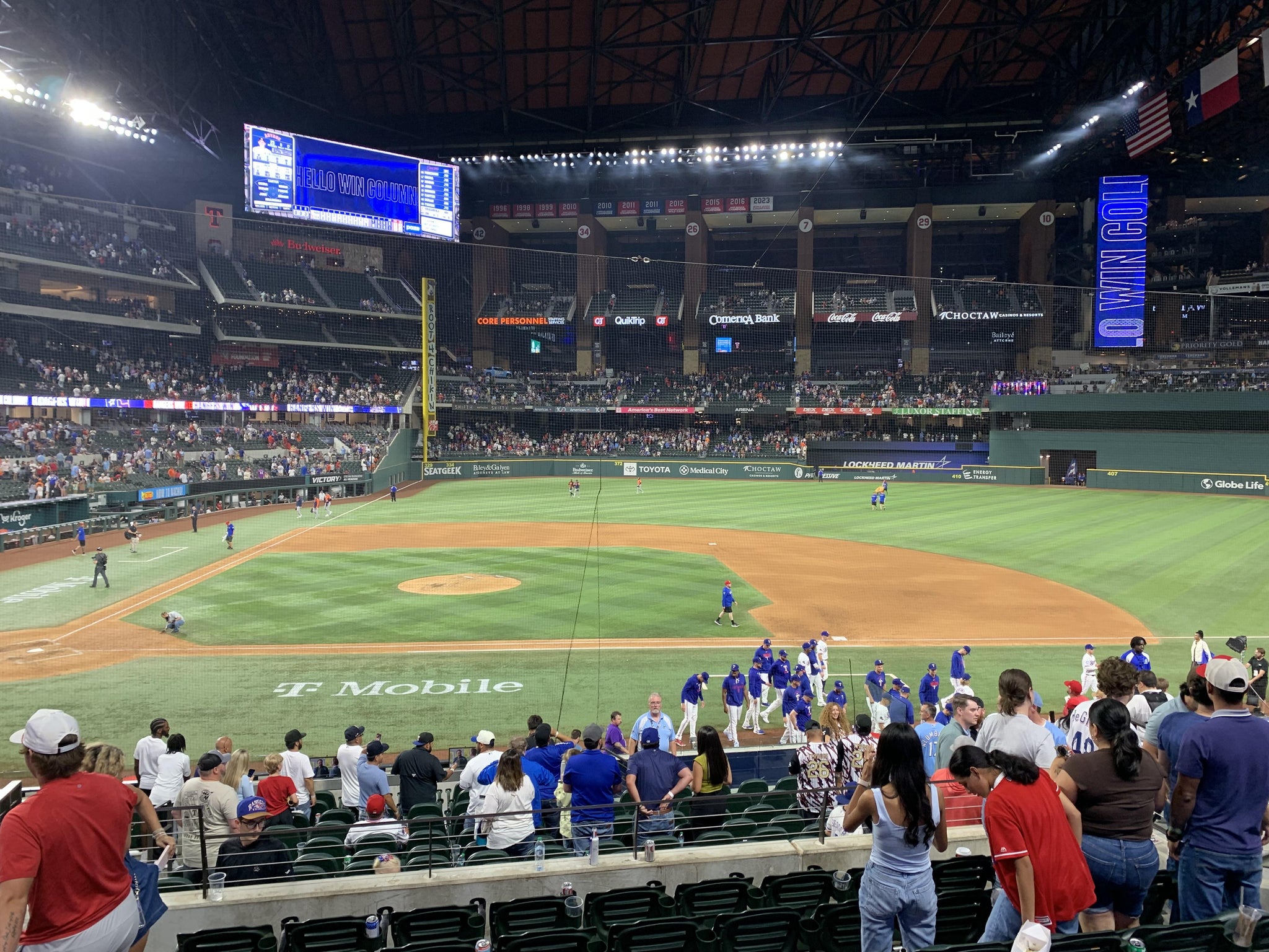 Real Fan View taken from Section 18 at Globe Life Field by Marco M