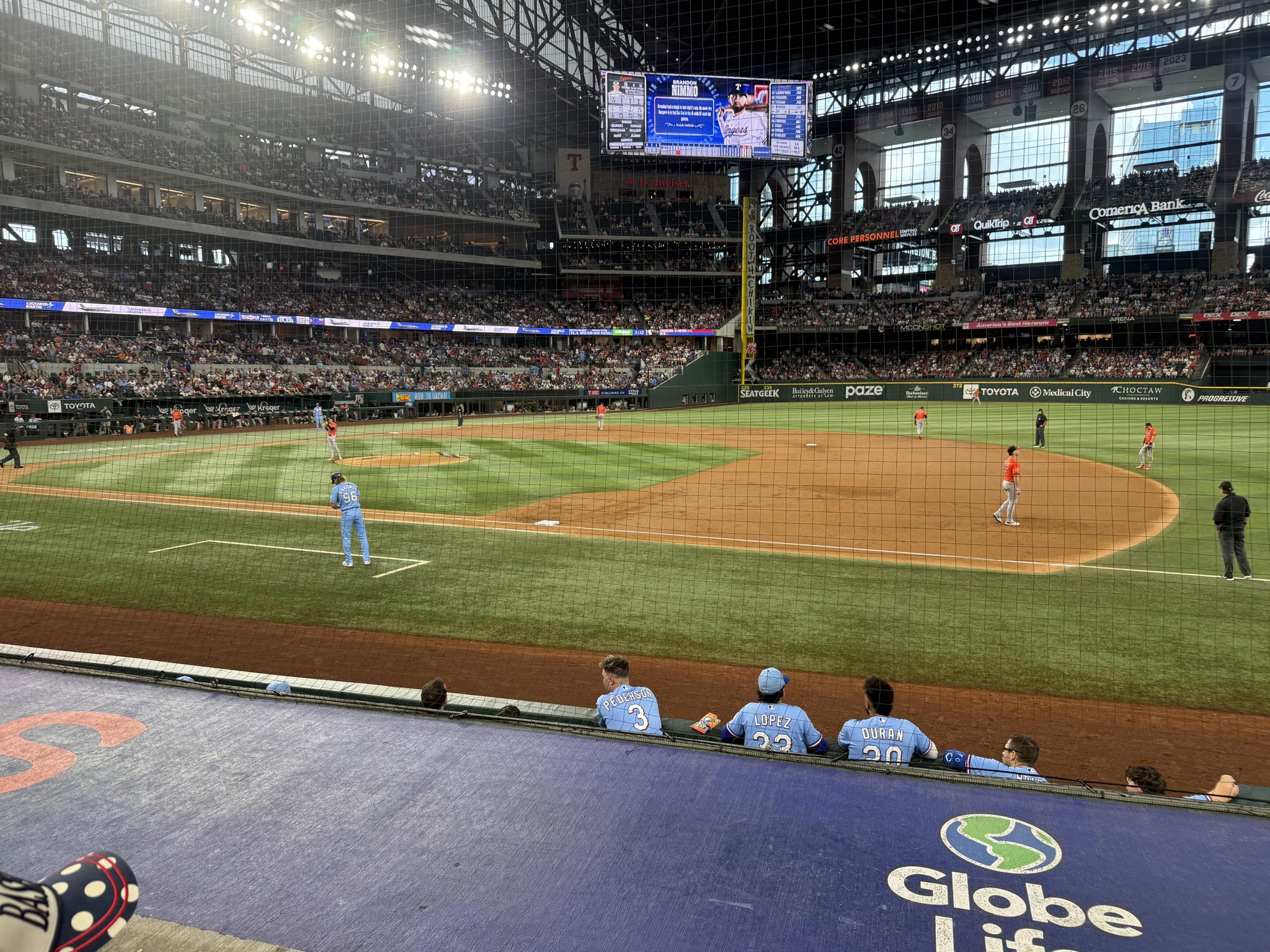 Real Fan View taken from Section 20 at Globe Life Field by Anonymous User