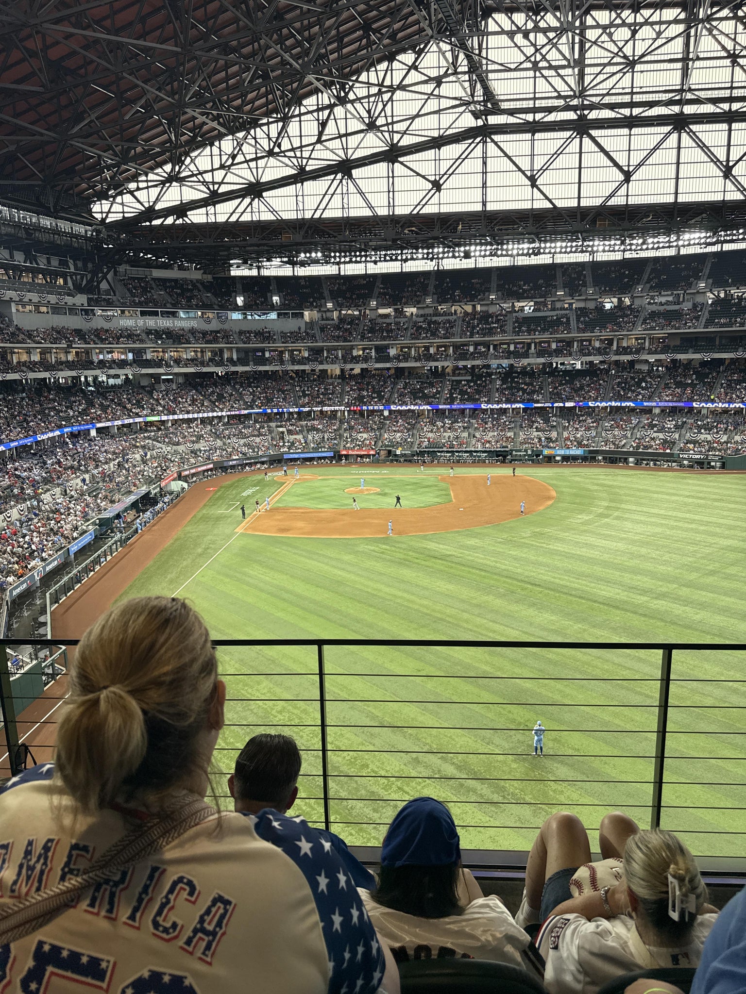 Real Fan View taken from Section 202 at Globe Life Field by Marquis B