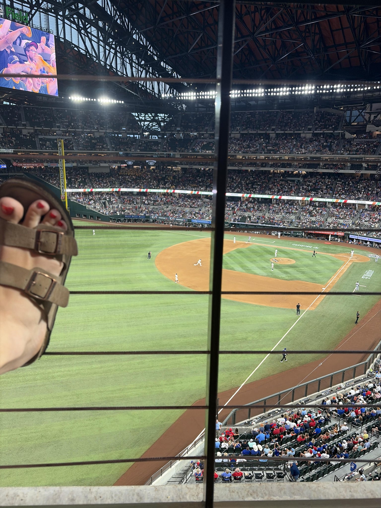 Real Fan View taken from Section 203 at Globe Life Field by Aubrey T