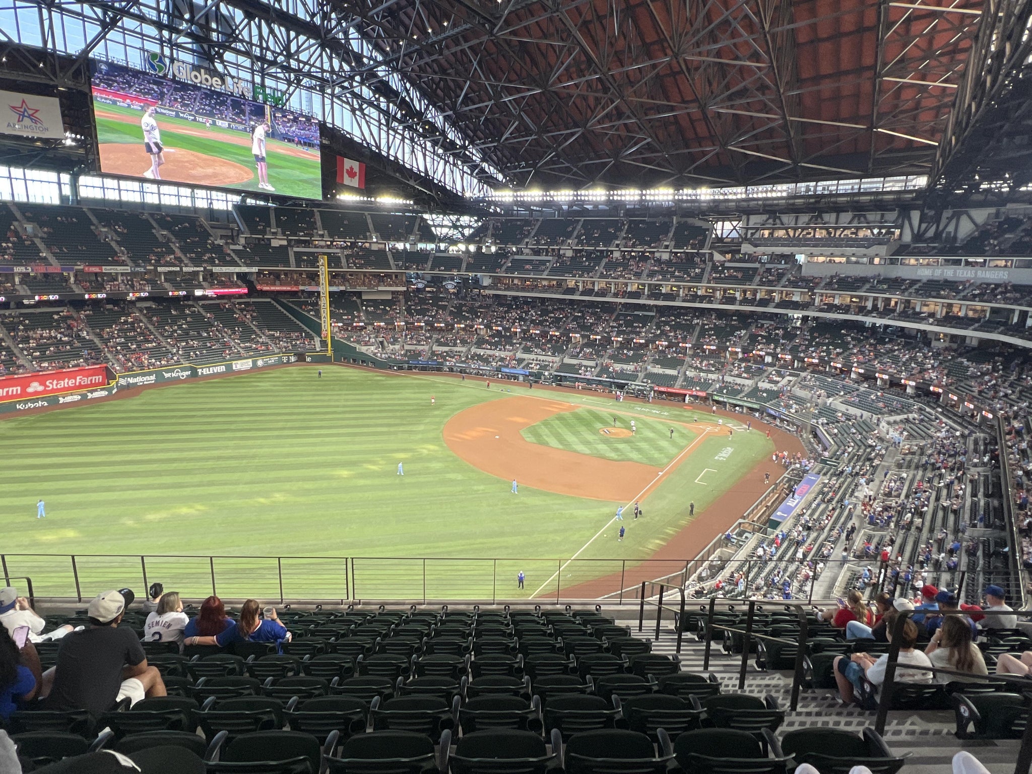 Real Fan View taken from Section 204 at Globe Life Field by Stephanie B