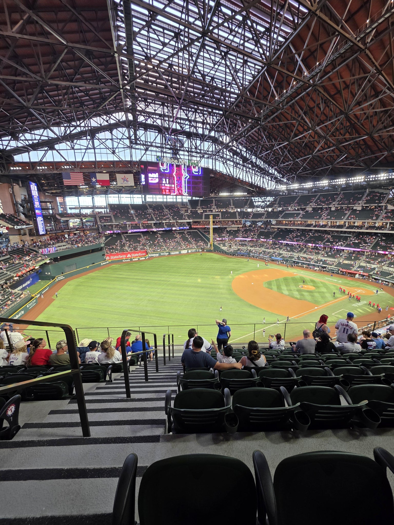 Real Fan View taken from Section 206 at Globe Life Field by Paul H