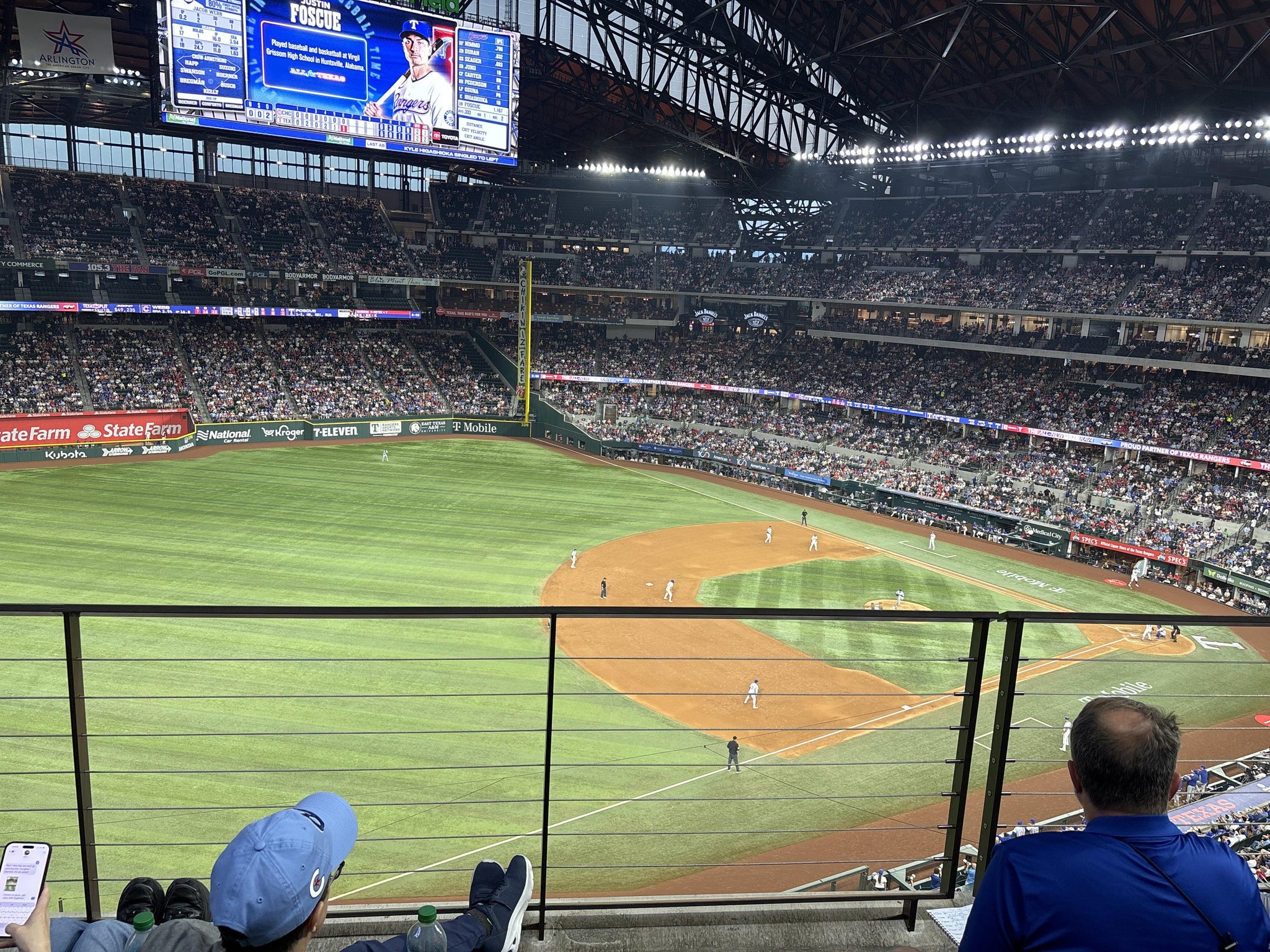 Real Fan View taken from Section 207 at Globe Life Field by Elizabeth W