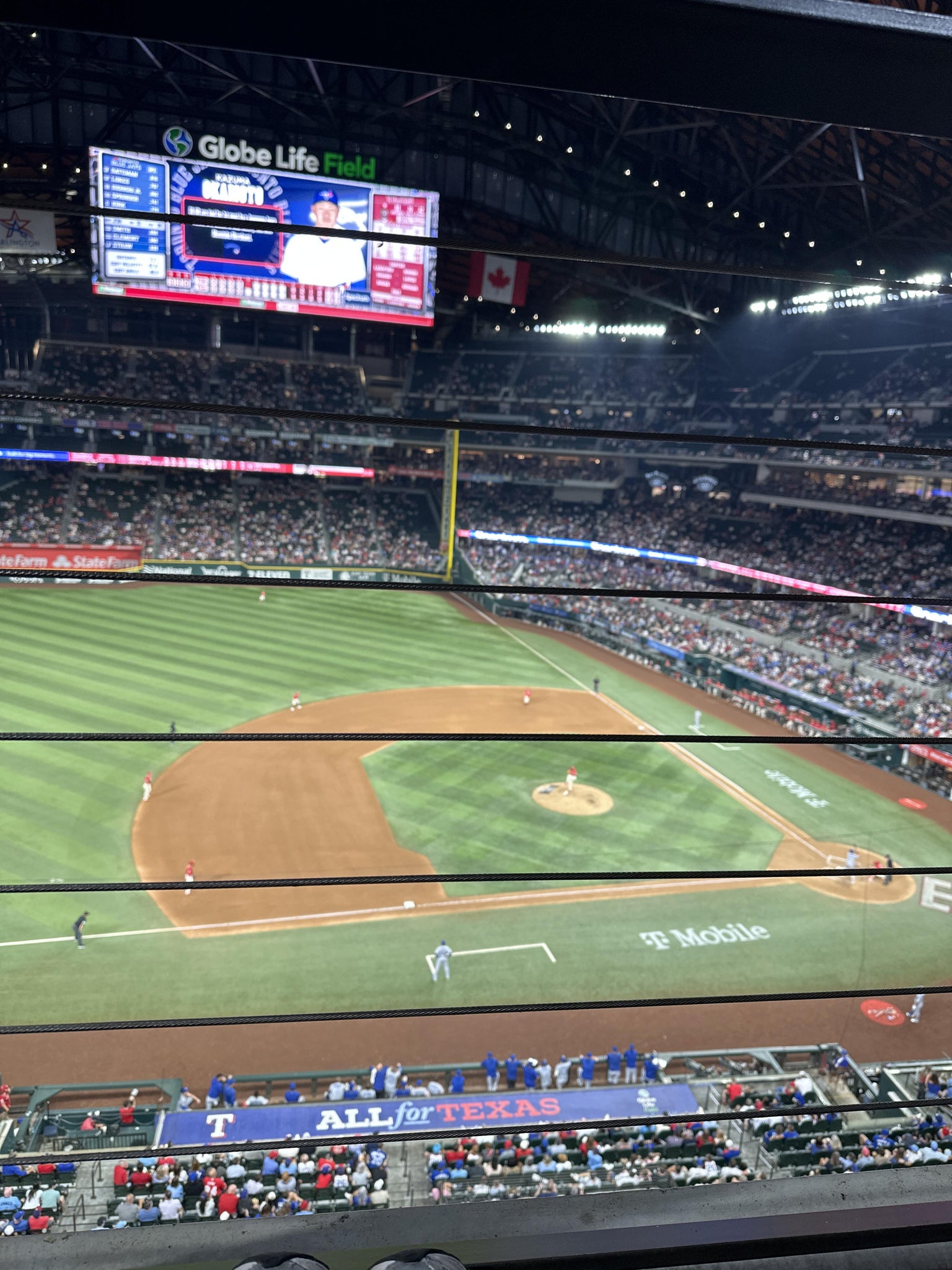 Real Fan View taken from Section 210 at Globe Life Field by Ana M