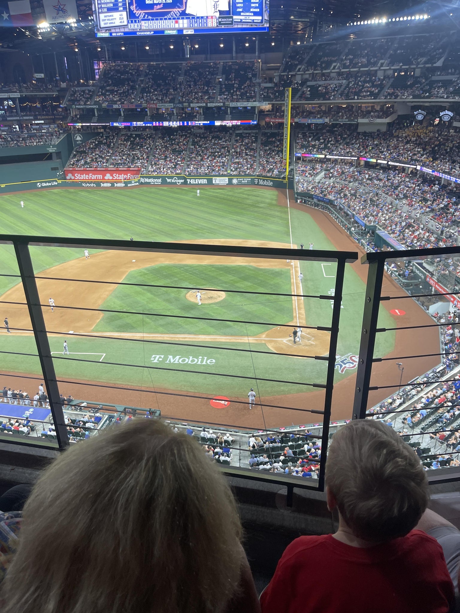 Real Fan View taken from Section 213 at Globe Life Field by Miguel J