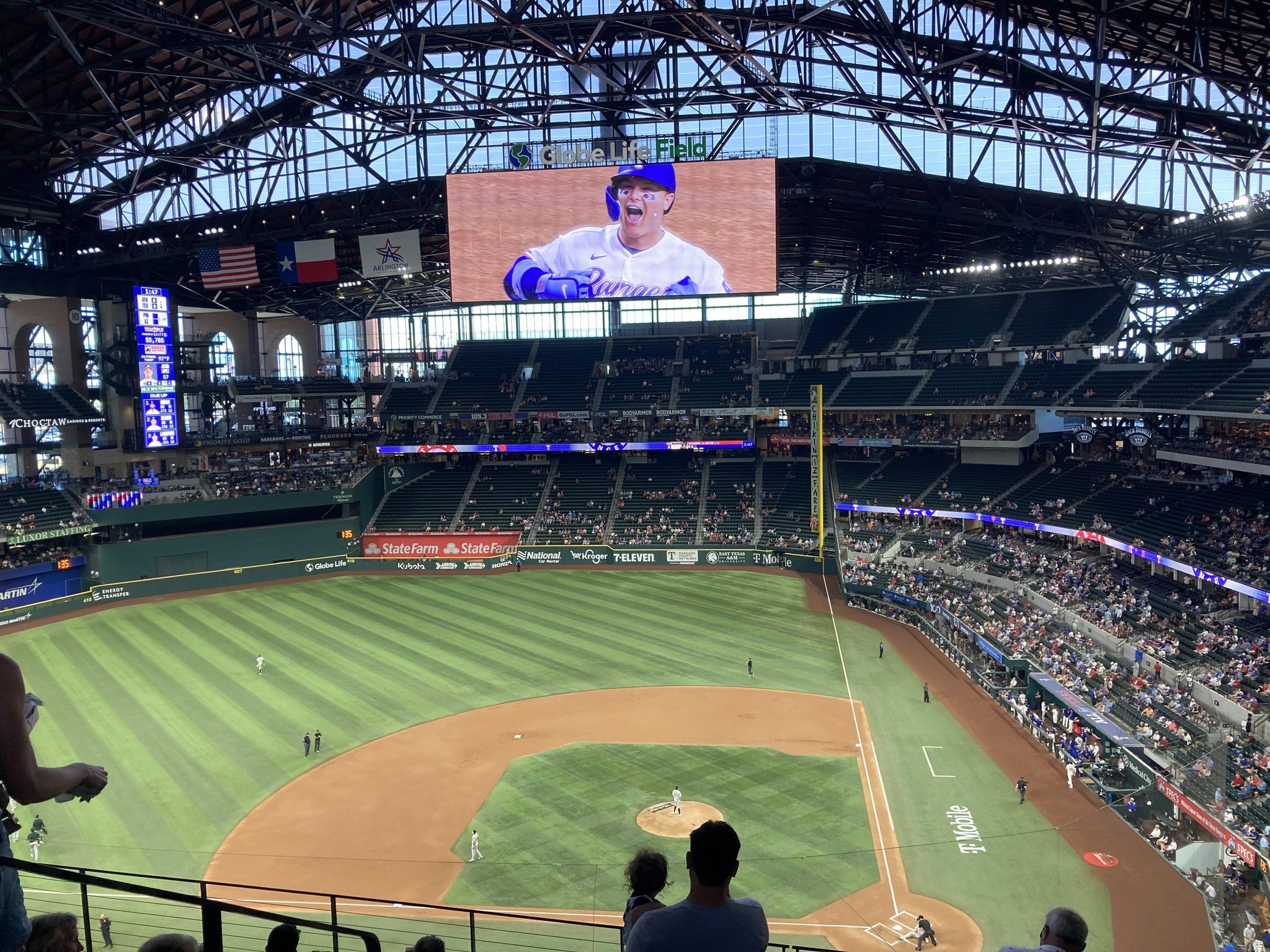 Real Fan View taken from Section 213 at Globe Life Field by West S