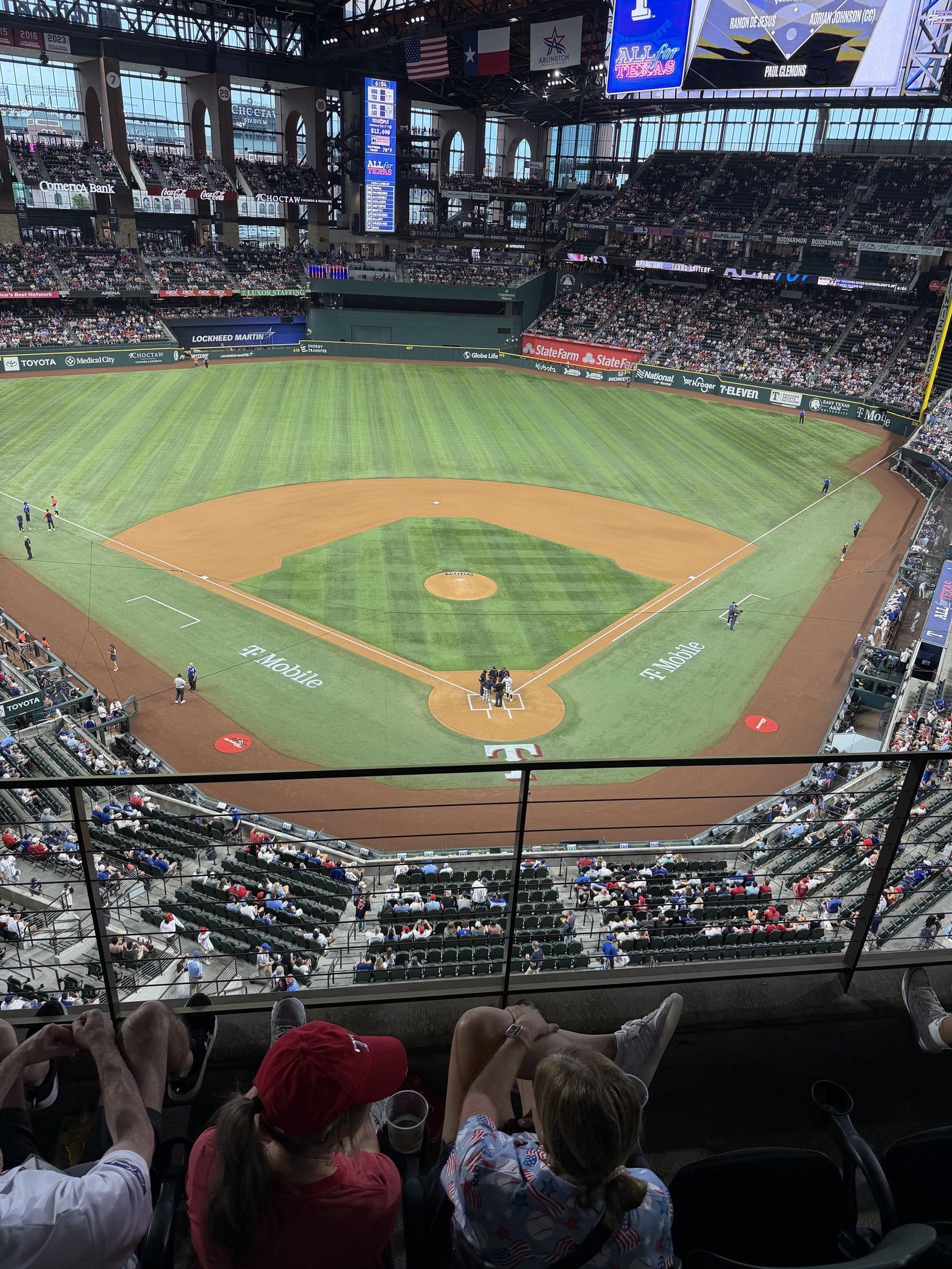 Real Fan View taken from Section 216 at Globe Life Field by Kent S