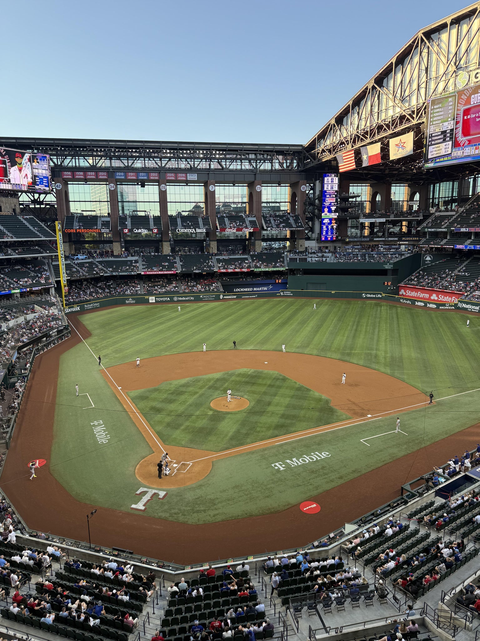 Real Fan View taken from Section 219 at Globe Life Field by Ryan Y