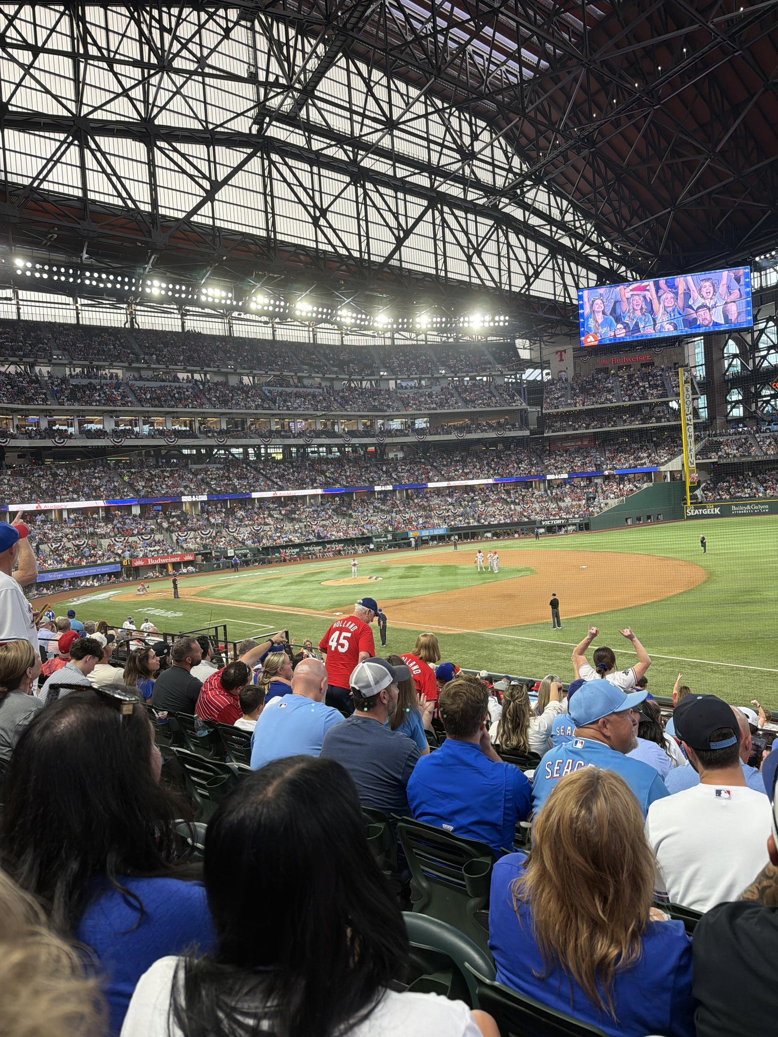 Real Fan View taken from Section 22 at Globe Life Field by Jared W