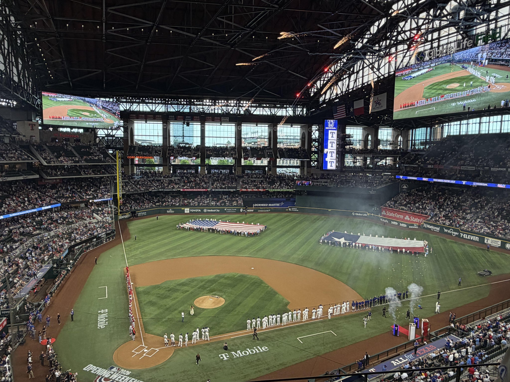 Real Fan View taken from Section 220 at Globe Life Field by Lindsay B