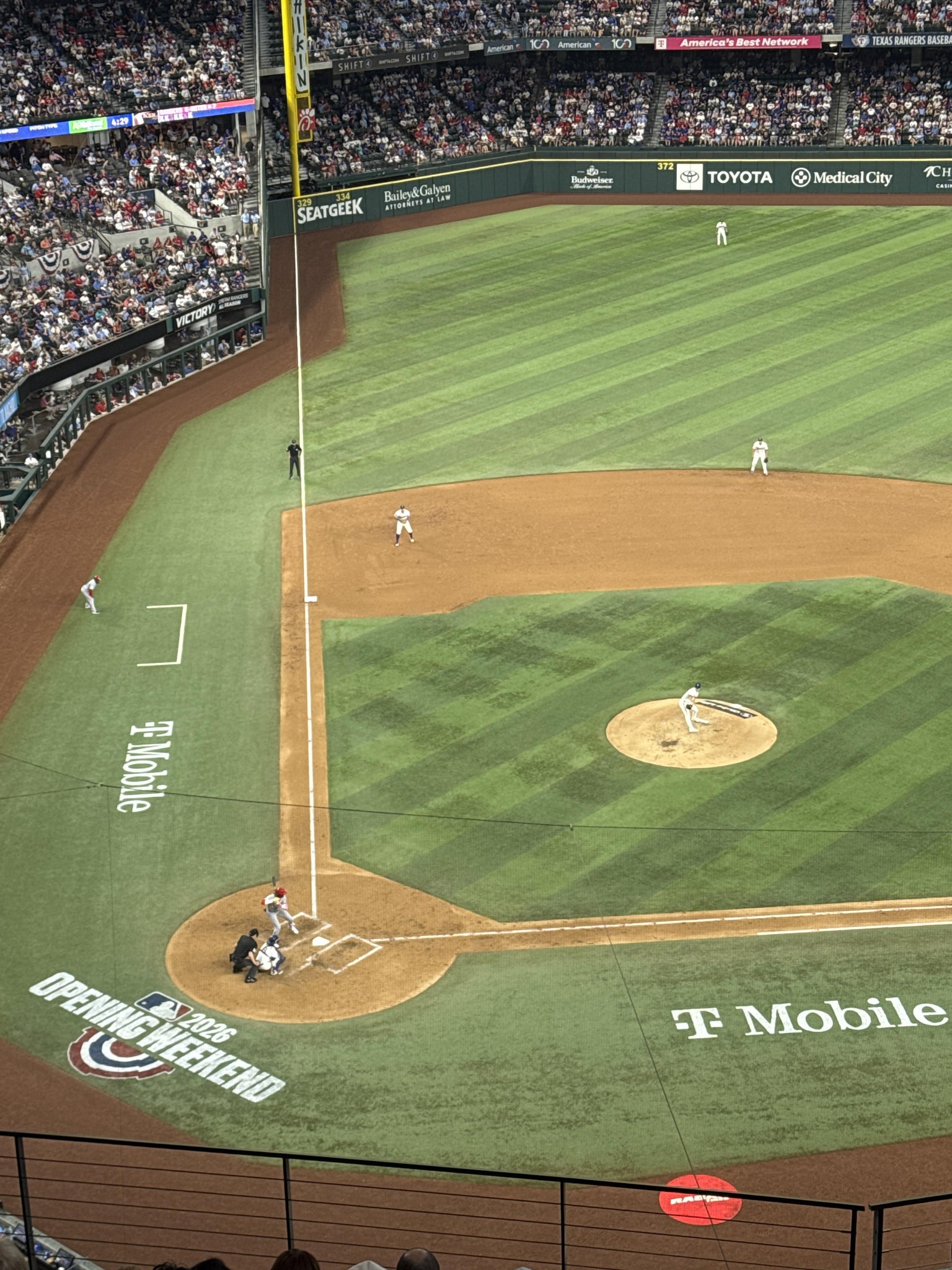 Real Fan View taken from Section 221 at Globe Life Field by Anonymous User
