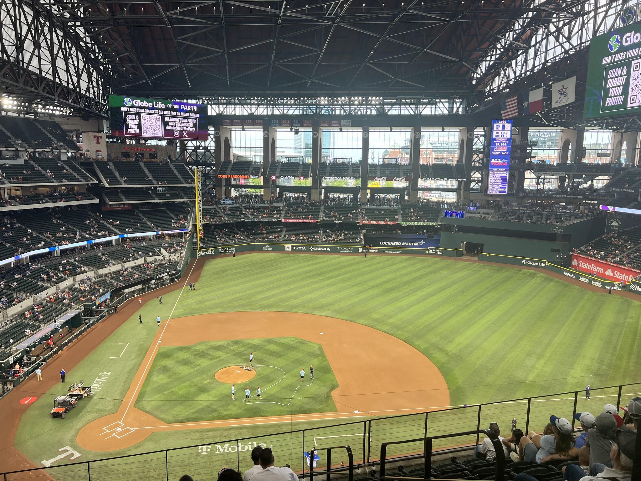Real Fan View taken from Section 222 at Globe Life Field by John H