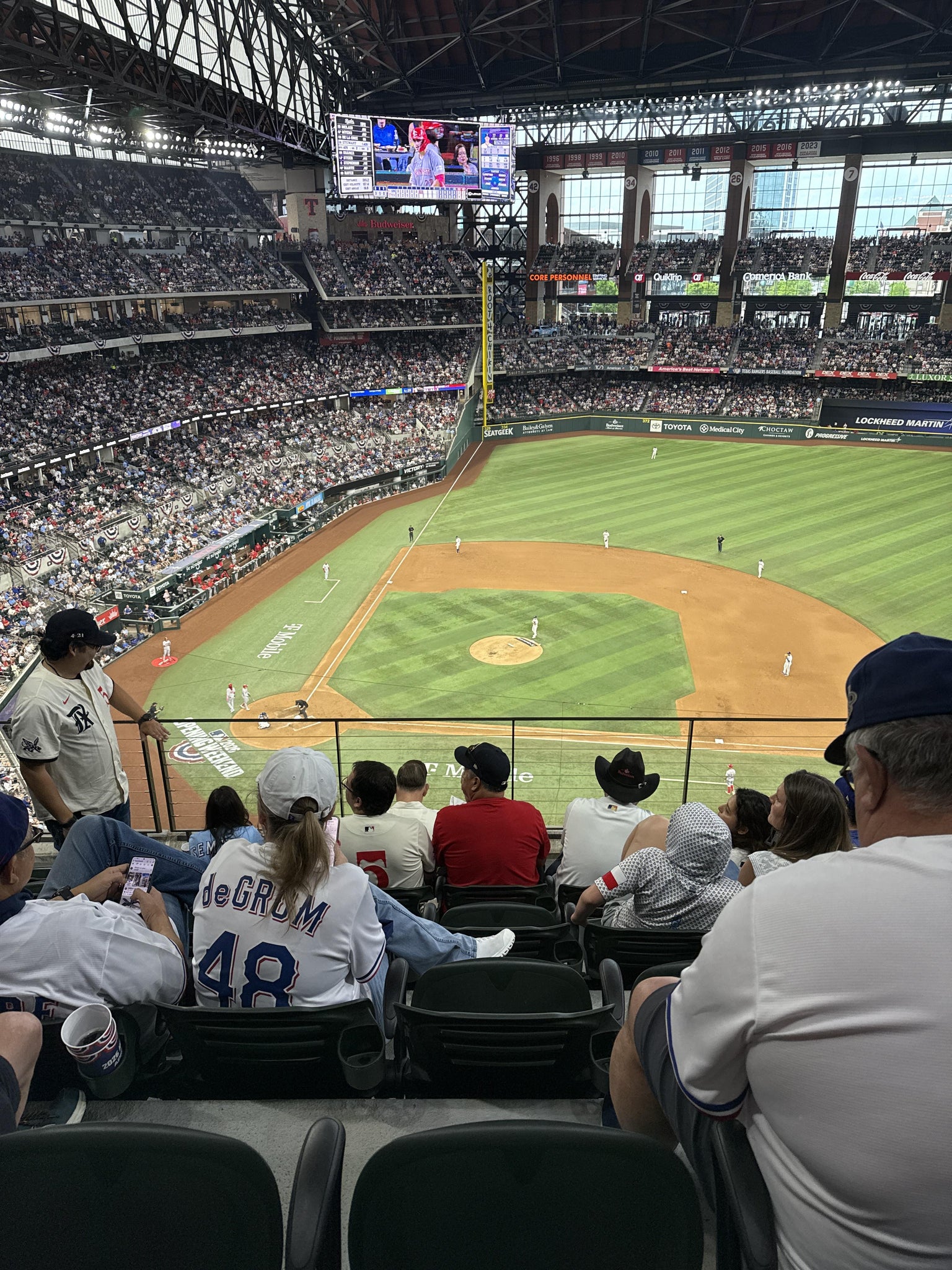 Real Fan View taken from Section 223 at Globe Life Field by Anonymous User