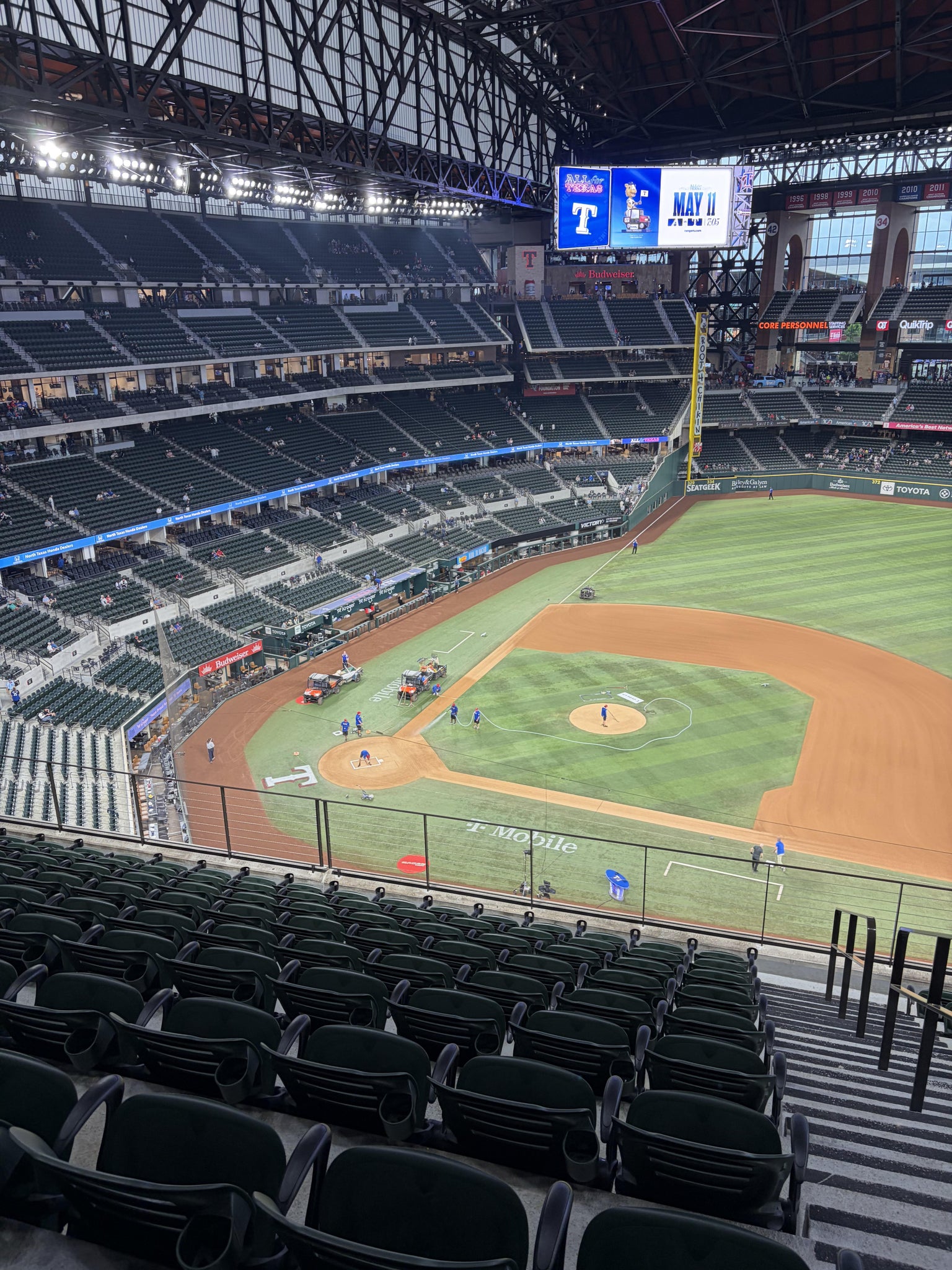 Real Fan View taken from Section 223 at Globe Life Field by Dewey B
