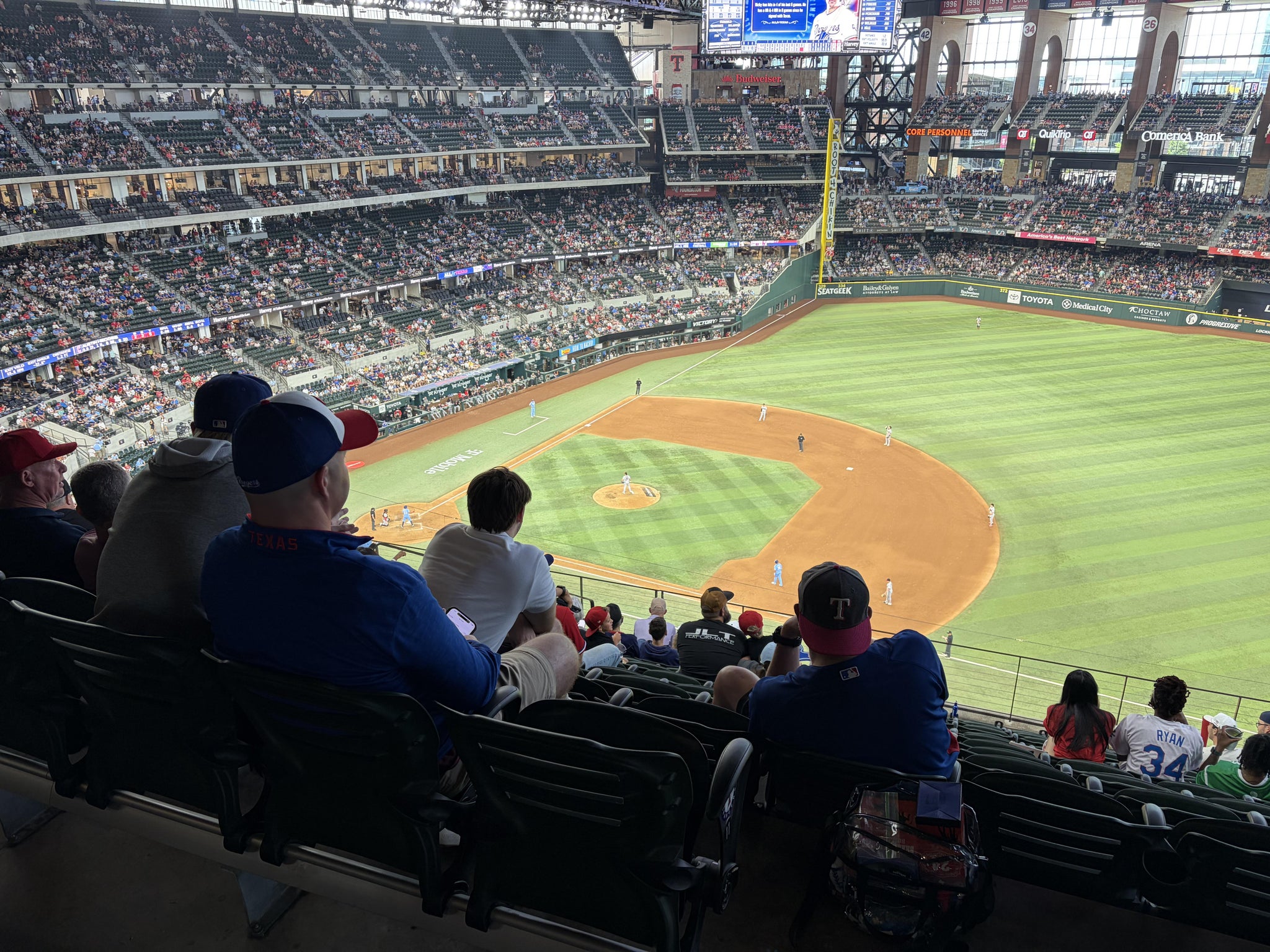 Real Fan View taken from Section 225 at Globe Life Field by Will C