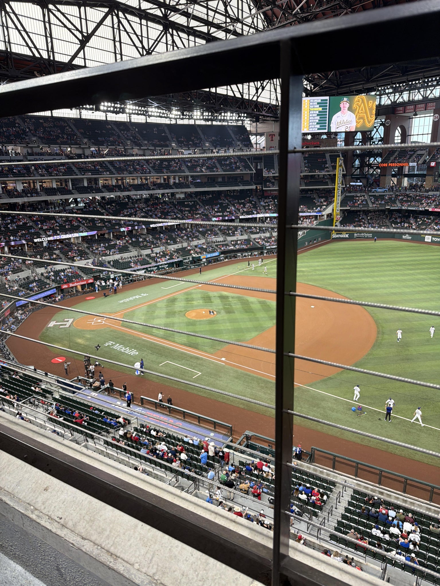 Real Fan View taken from Section 226 at Globe Life Field by Matthew P