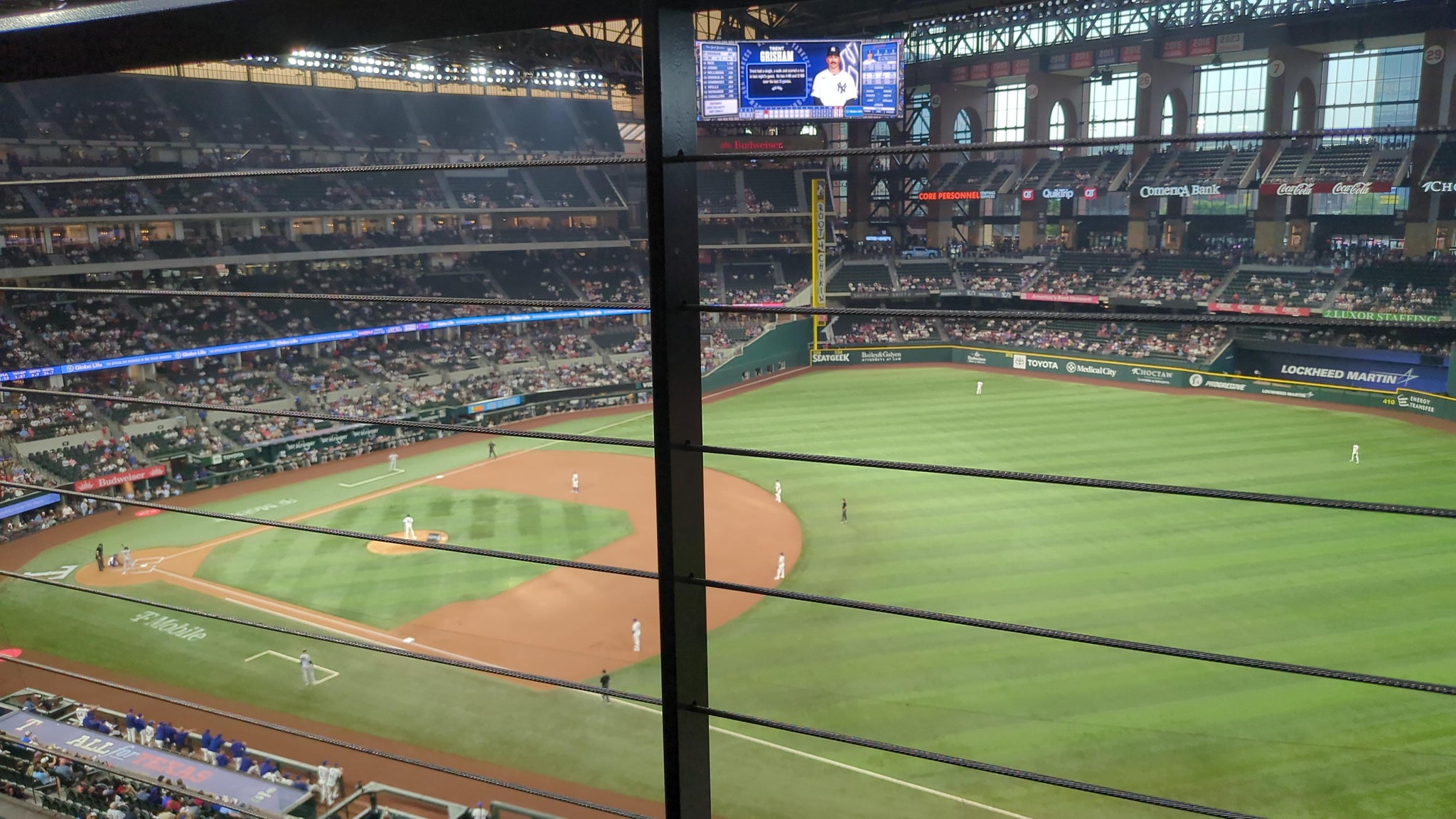 Real Fan View taken from Section 227 at Globe Life Field by Christoff T