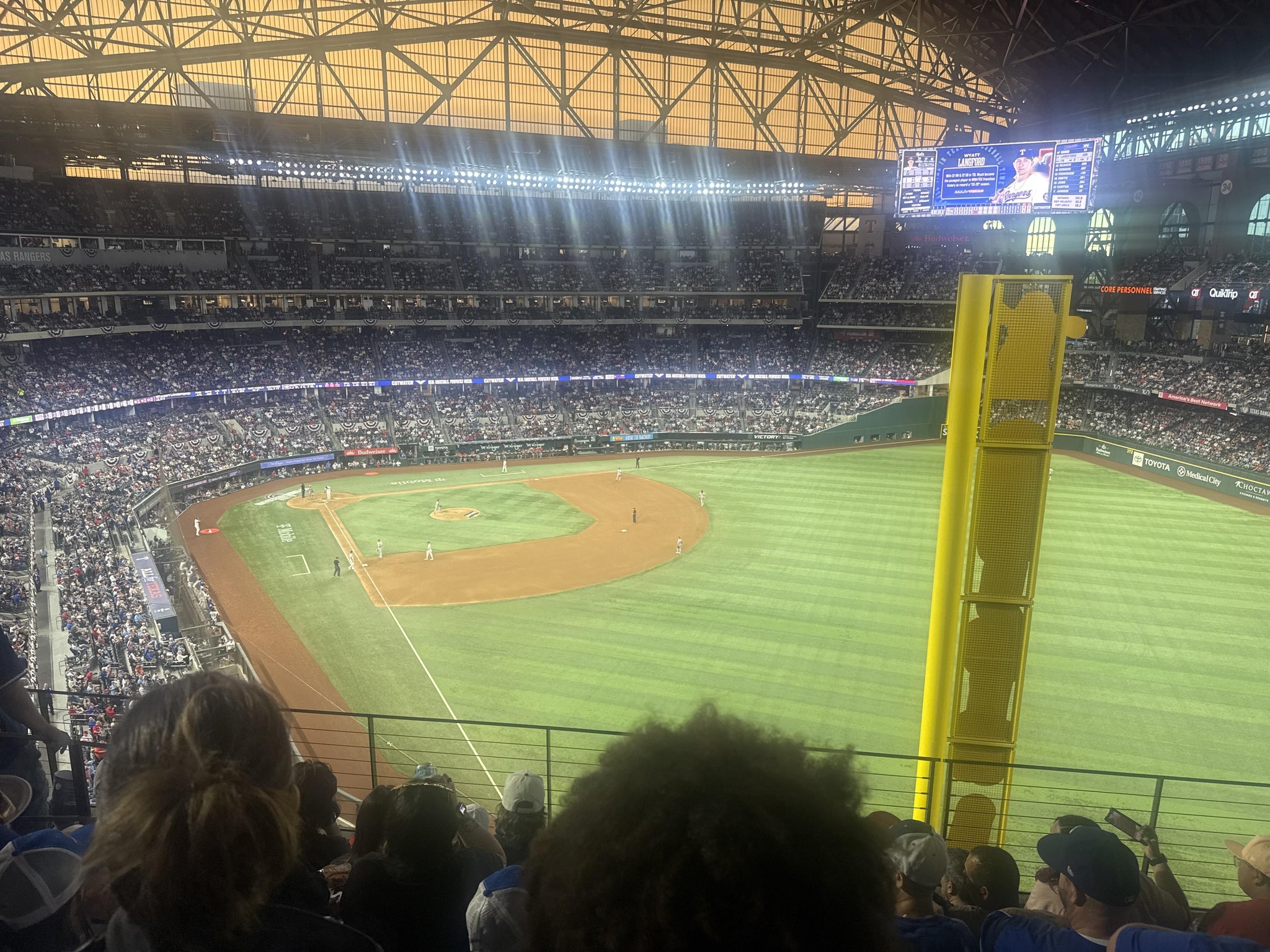 Real Fan View taken from Section 231 at Globe Life Field by Aaron K