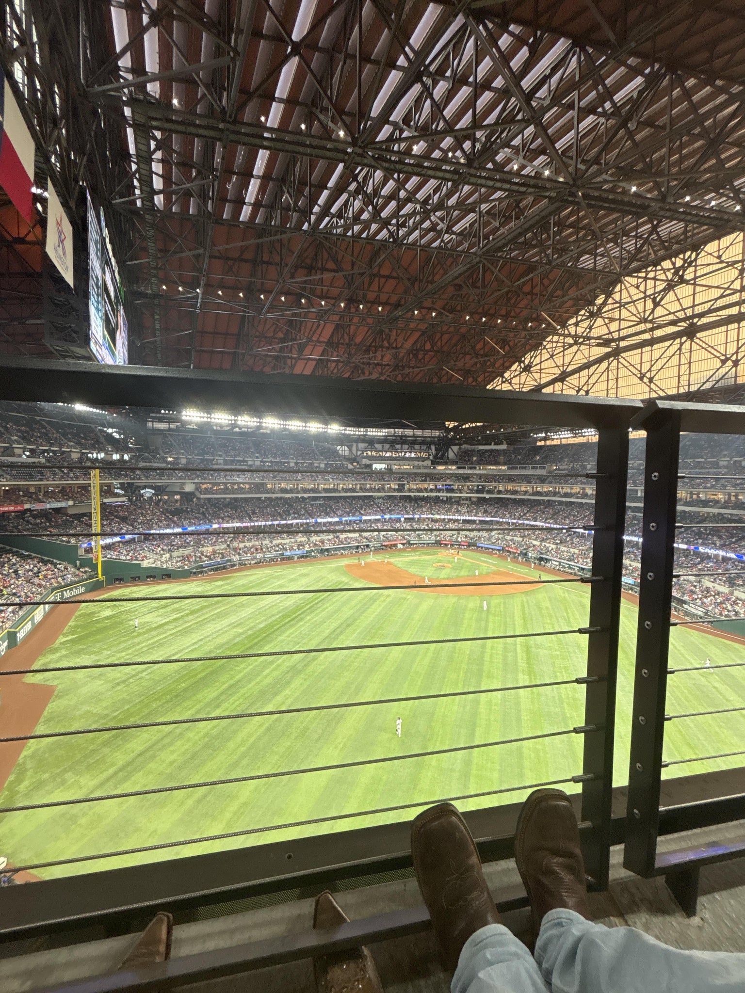 Real Fan View taken from Section 240 at Globe Life Field by Raquel Z