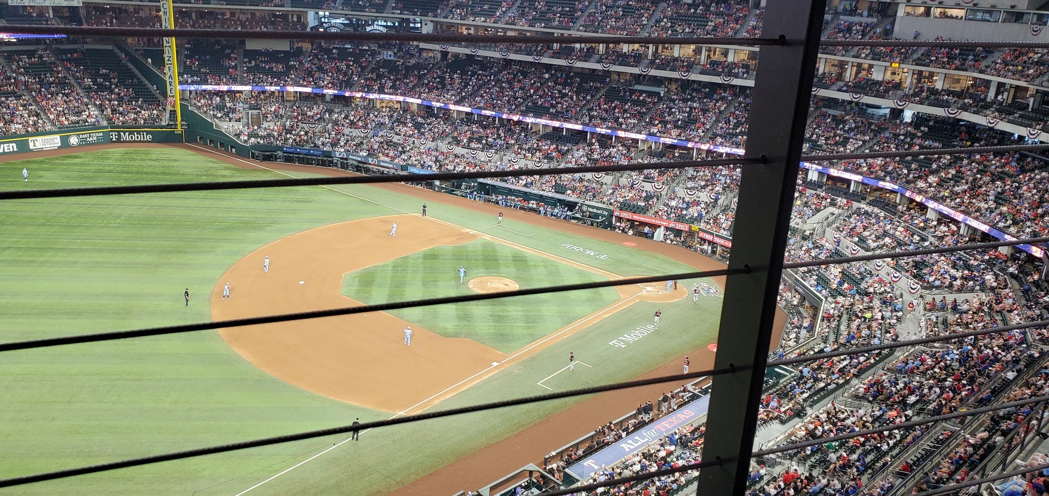 Real Fan View taken from Section 303 at Globe Life Field by Ashley A