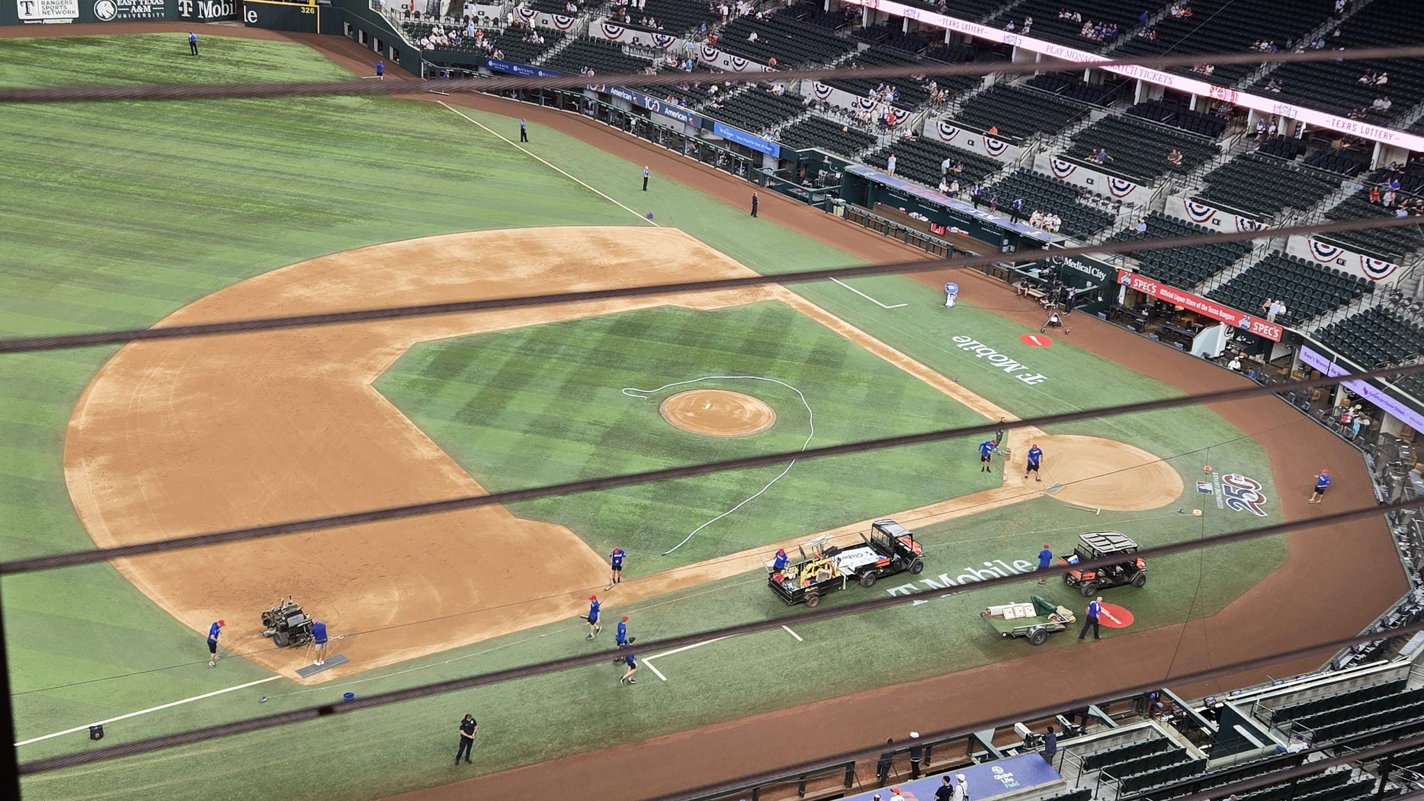 Real Fan View taken from Section 305 at Globe Life Field by Mary R