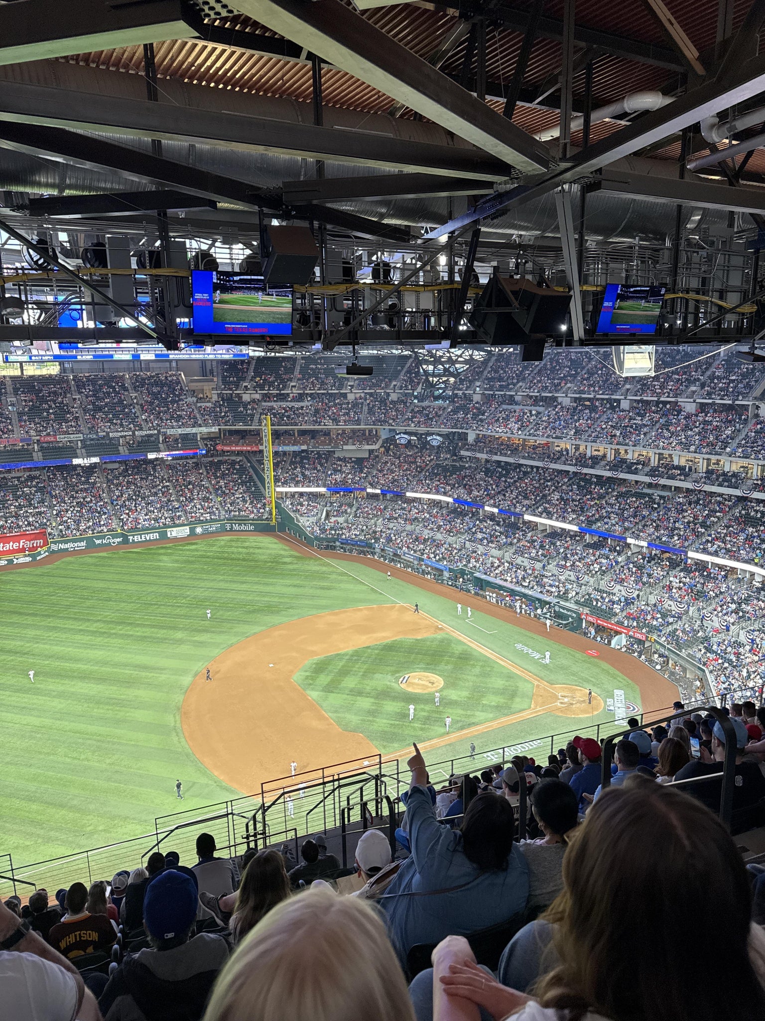 Real Fan View taken from Section 305 at Globe Life Field by Ashlye B