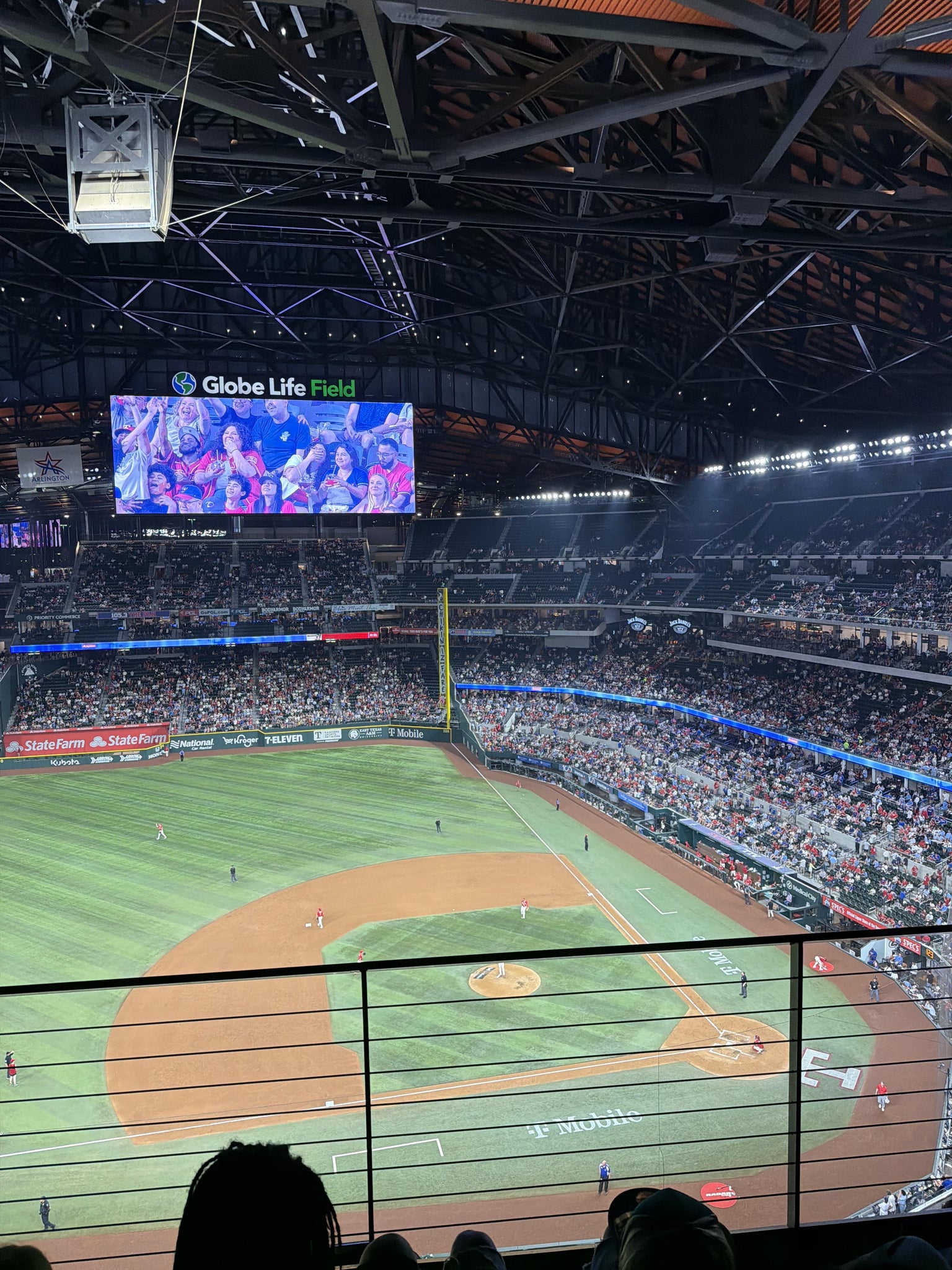 Real Fan View taken from Section 307 at Globe Life Field by Ram sai G
