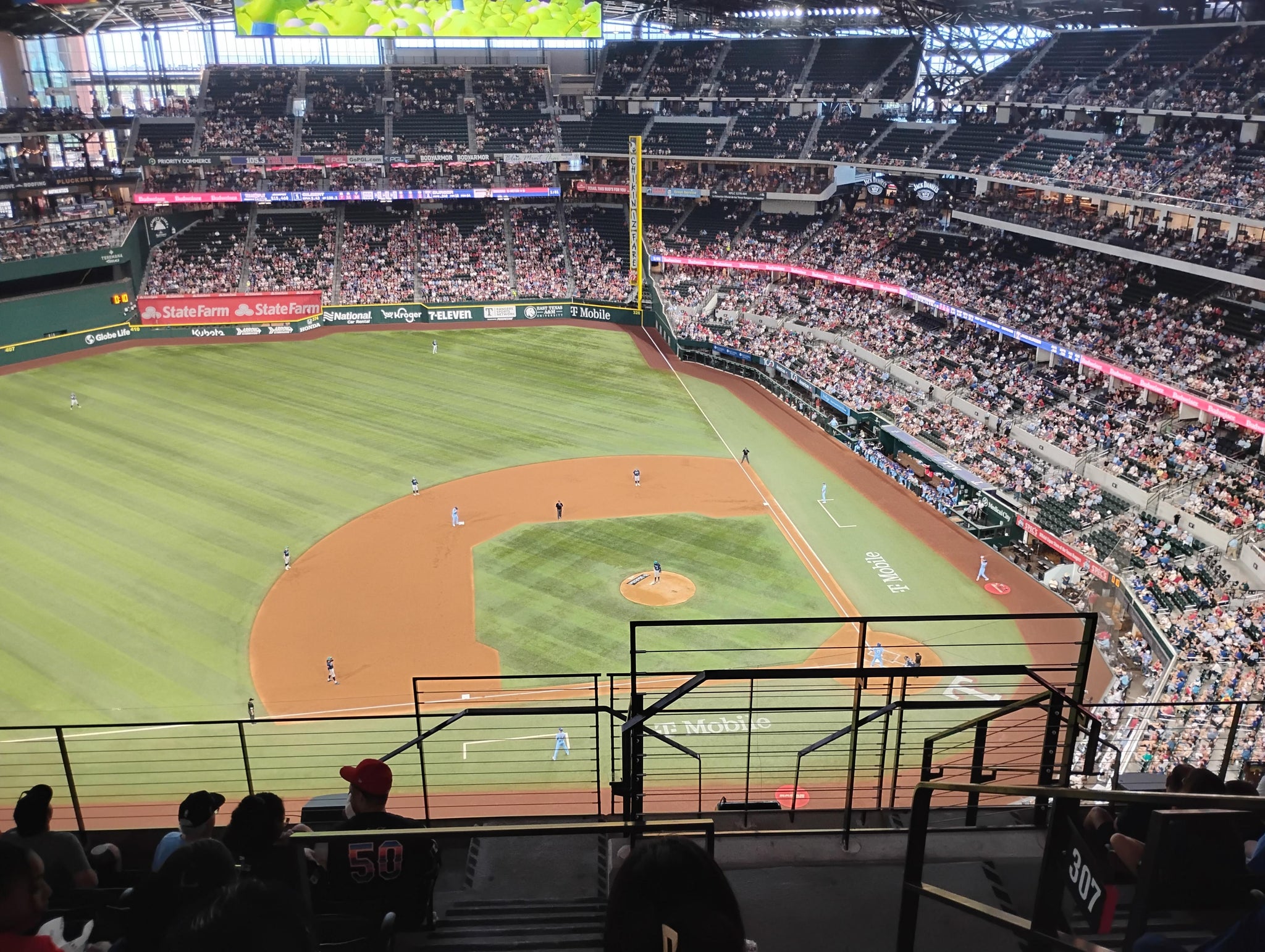 Real Fan View taken from Section 307 at Globe Life Field by Jeremy M