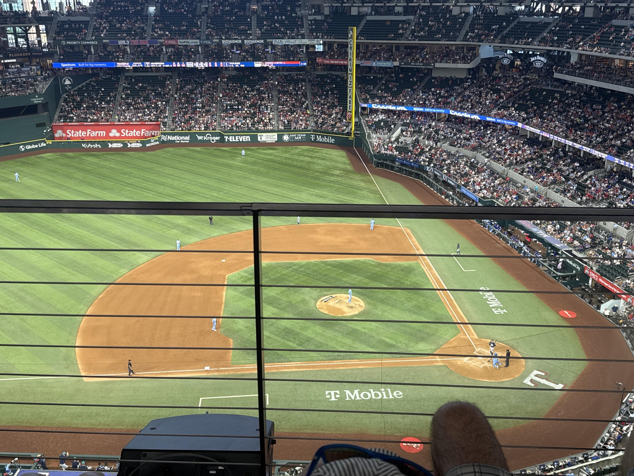 Real Fan View taken from Section 308 at Globe Life Field by Brandy R