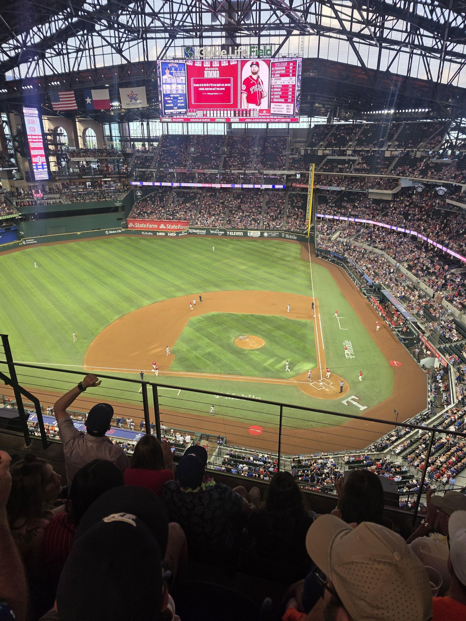 Real Fan View taken from Section 309 at Globe Life Field by Sandra M