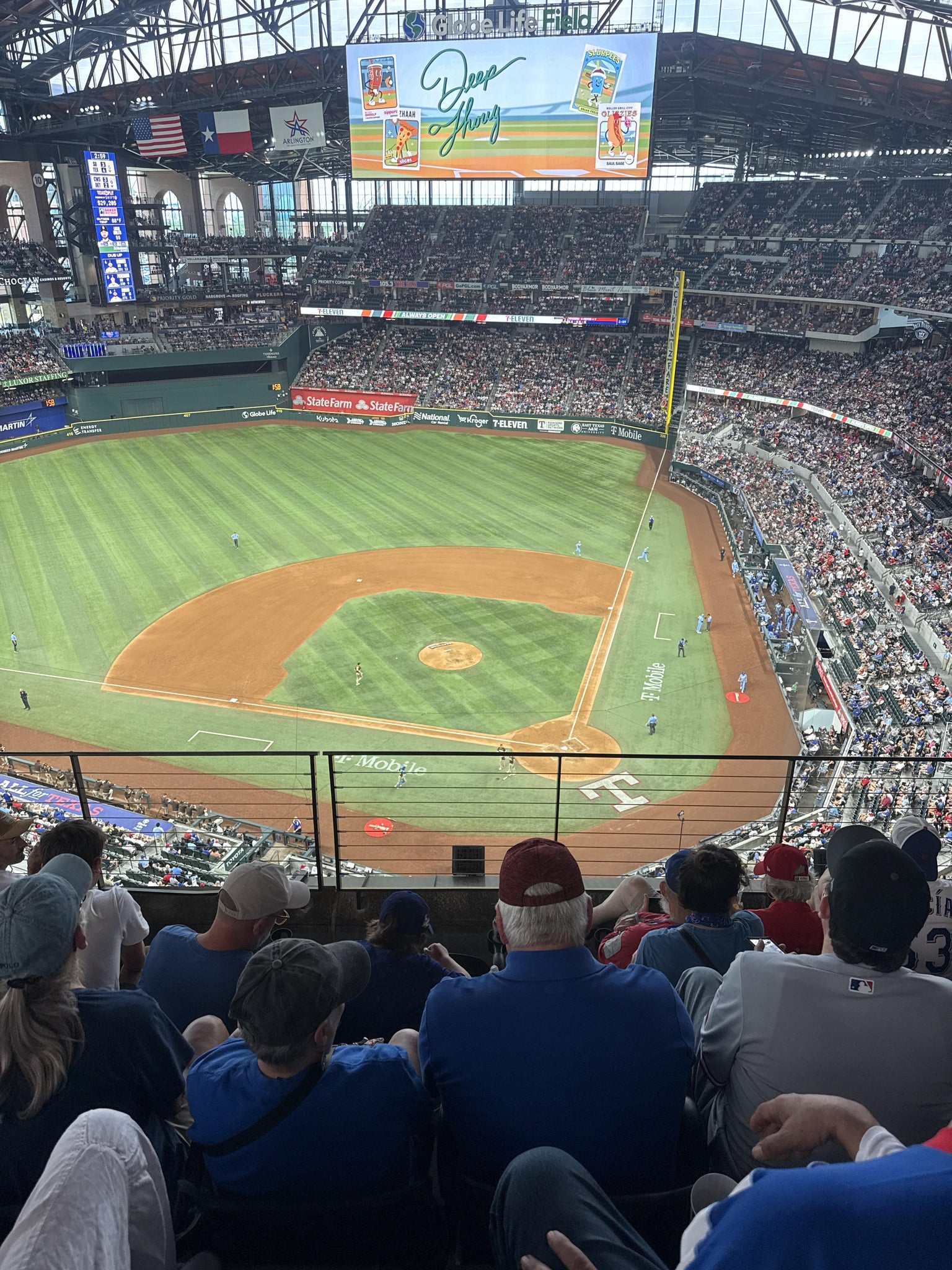Real Fan View taken from Section 310 at Globe Life Field by Benito S