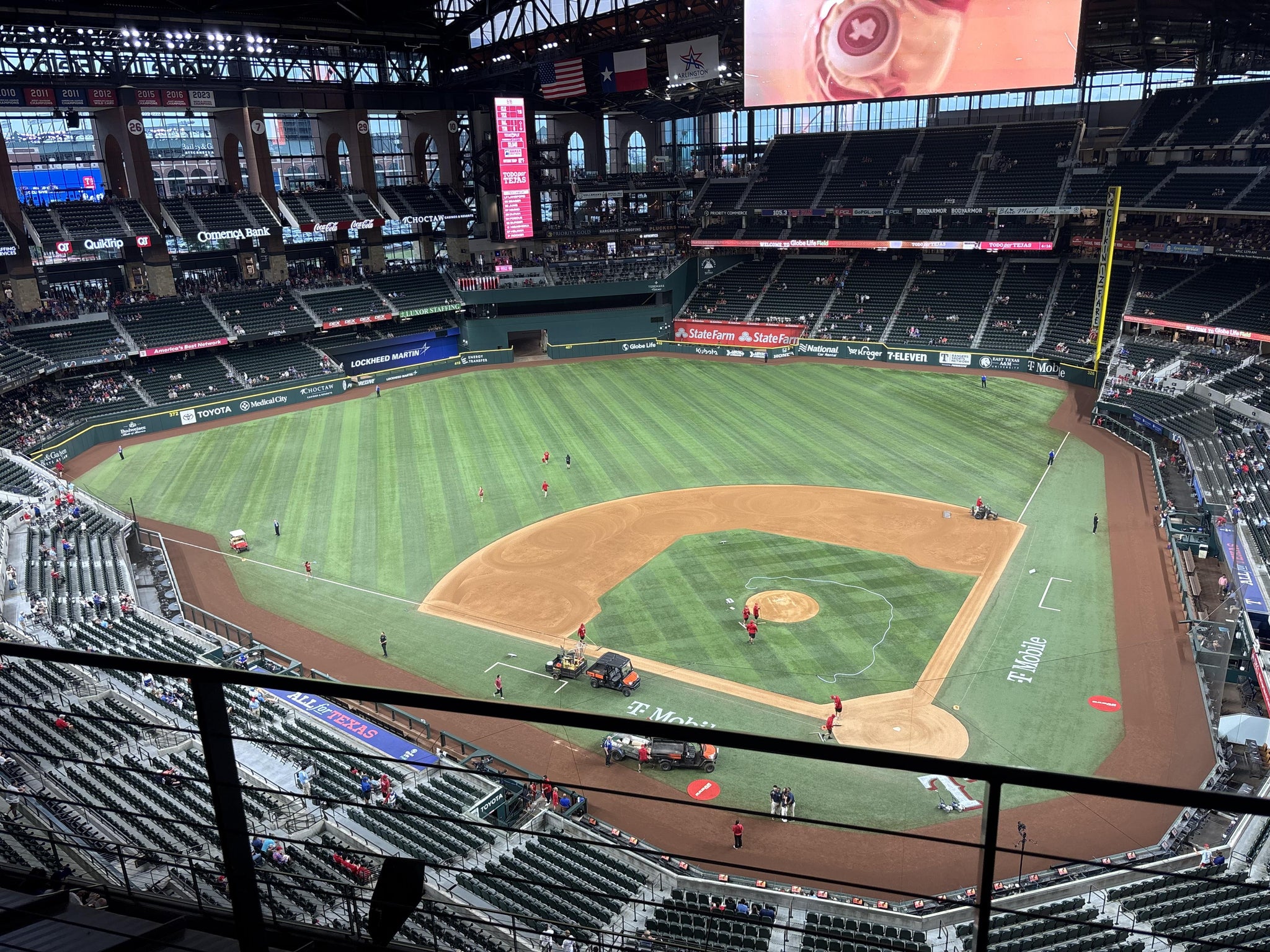 Real Fan View taken from Section 311 at Globe Life Field by Anonymous User