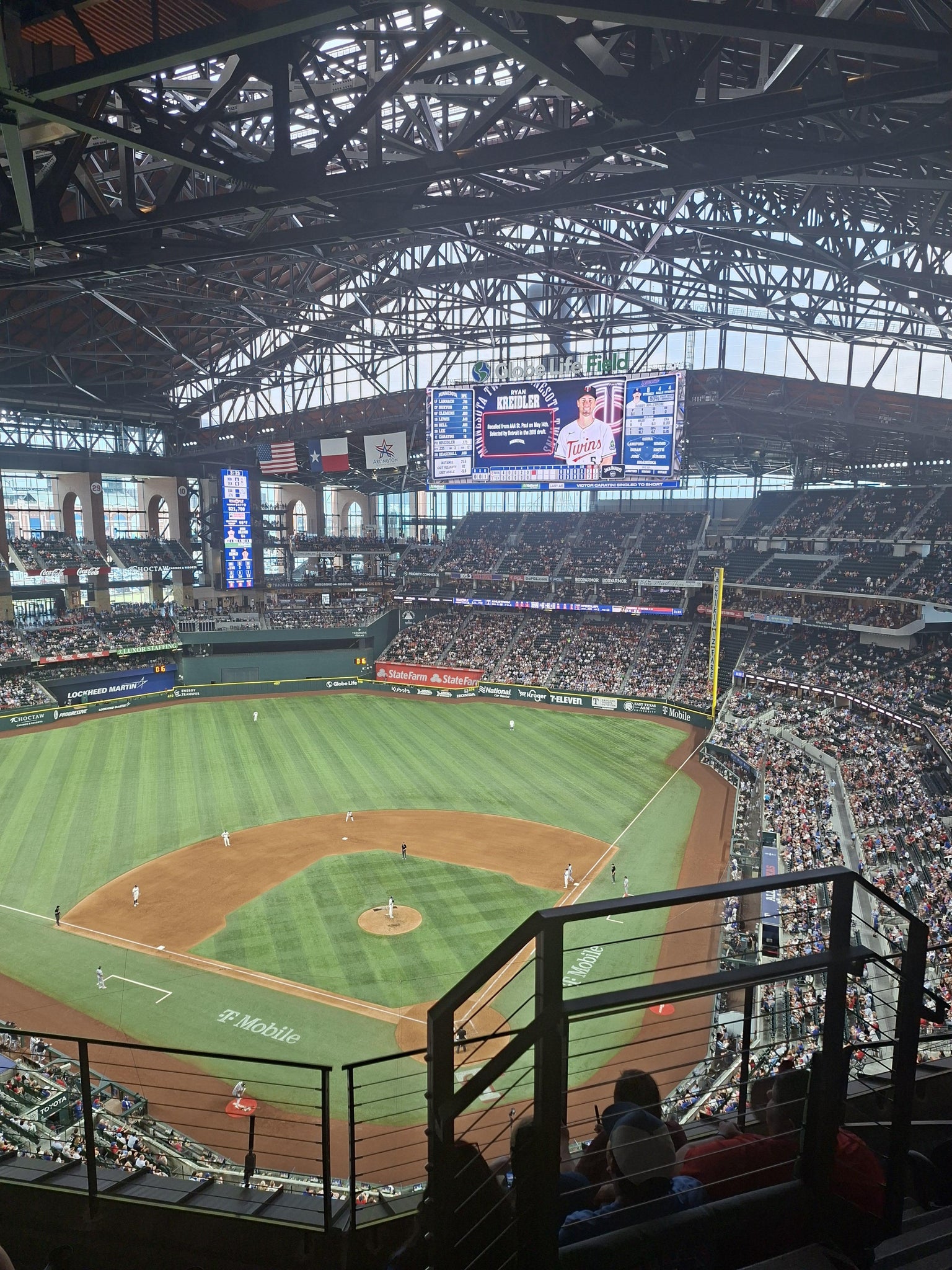 Real Fan View taken from Section 312 at Globe Life Field by Luis S