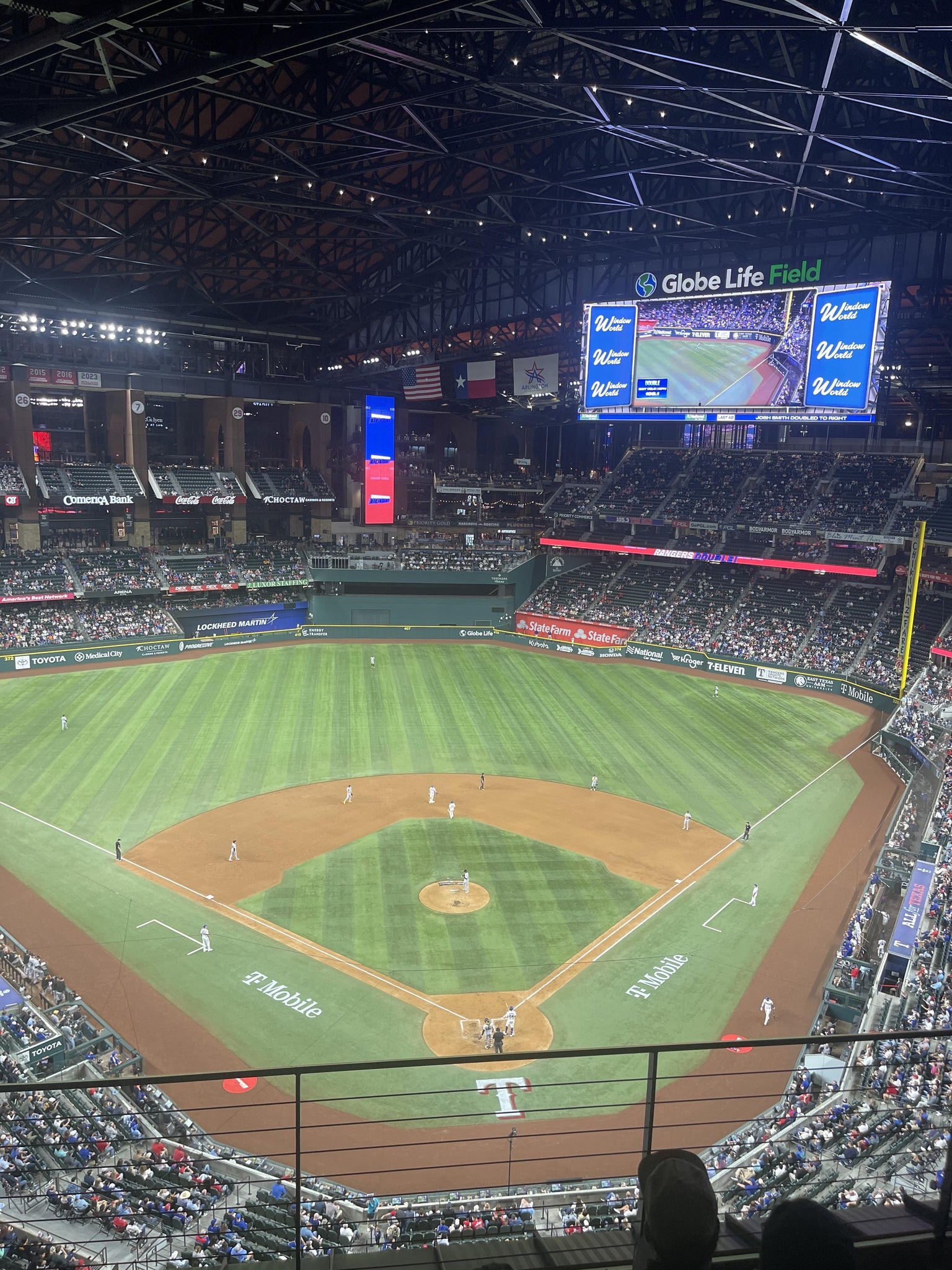 Real Fan View taken from Section 313 at Globe Life Field by Heather D