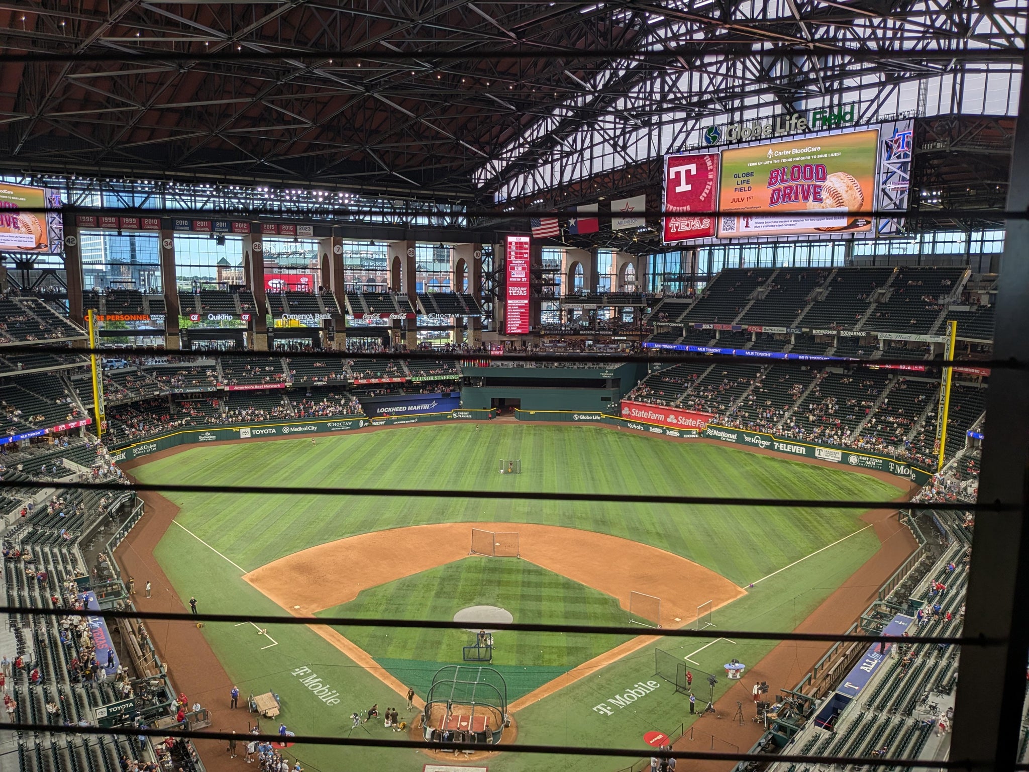 Real Fan View taken from Section 314 at Globe Life Field by Brandon K