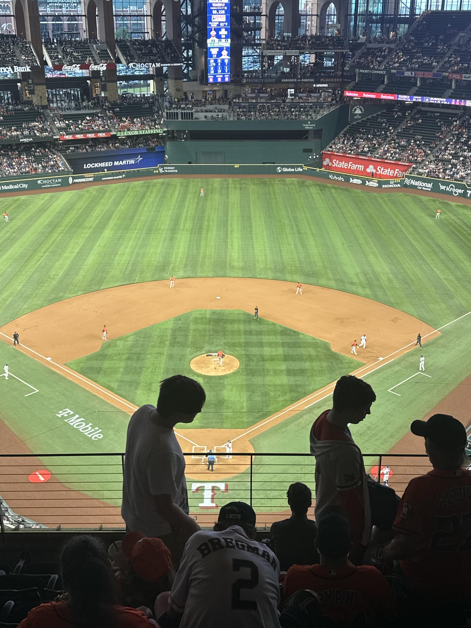 Real Fan View taken from Section 314 at Globe Life Field by Michael G