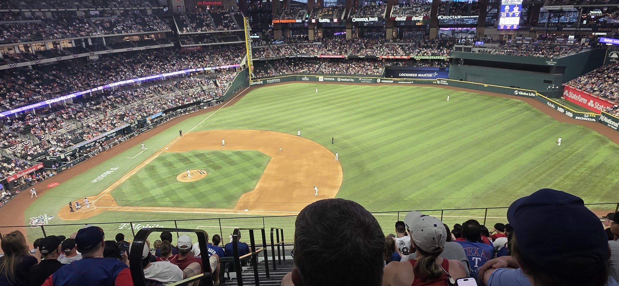 Real Fan View taken from Section 316 at Globe Life Field by Joe P