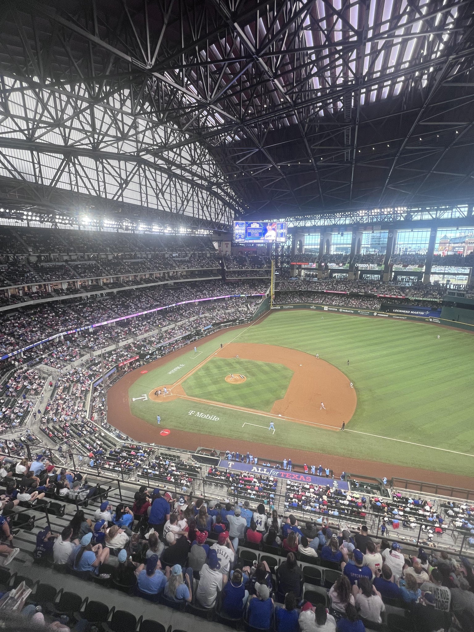 Real Fan View taken from Section 317 at Globe Life Field by Sarah J